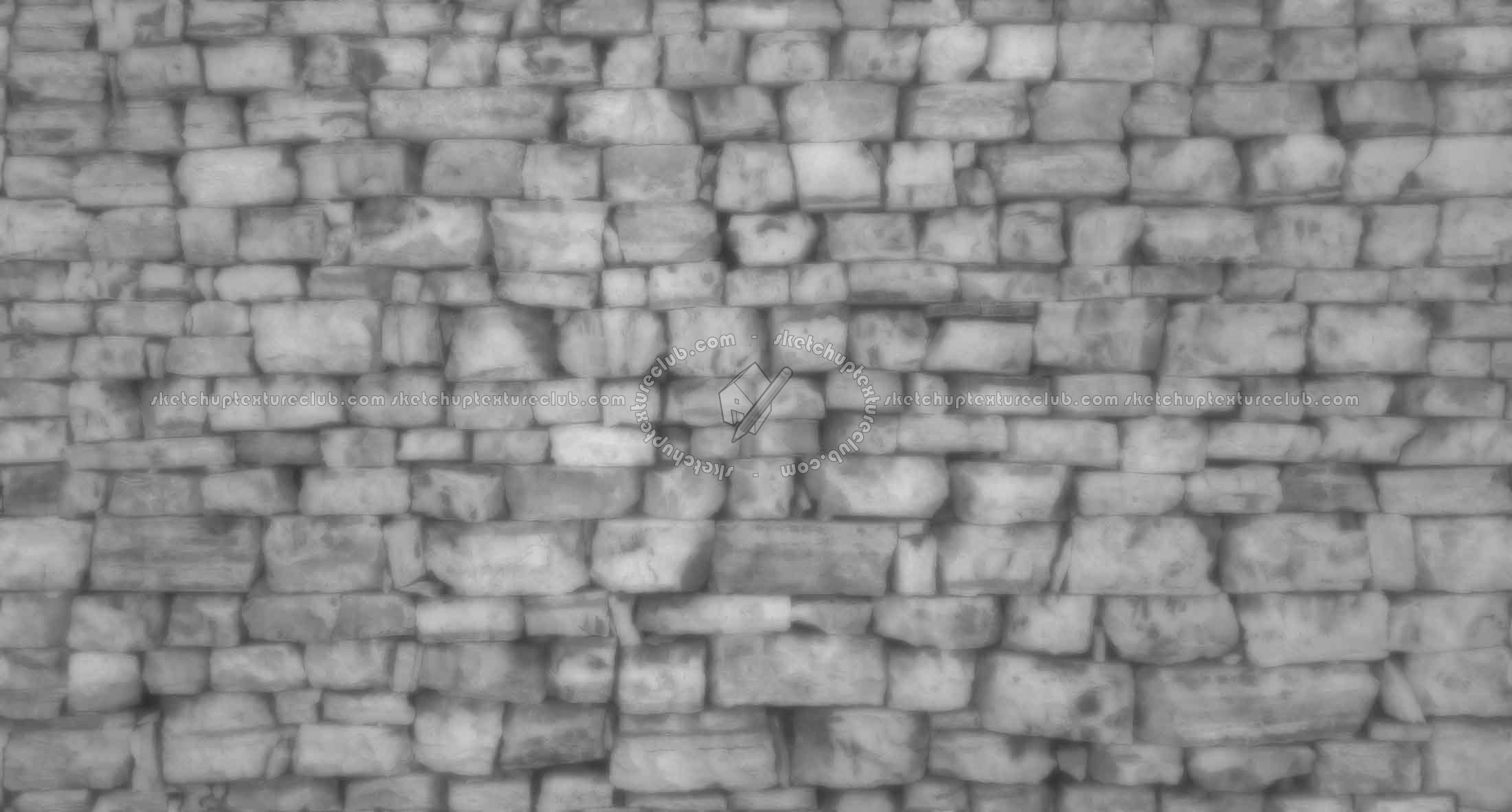 Textures   -   ARCHITECTURE   -   STONES WALLS   -   Stone blocks  - Wall stone blocks texture seamless 20782 - Displacement