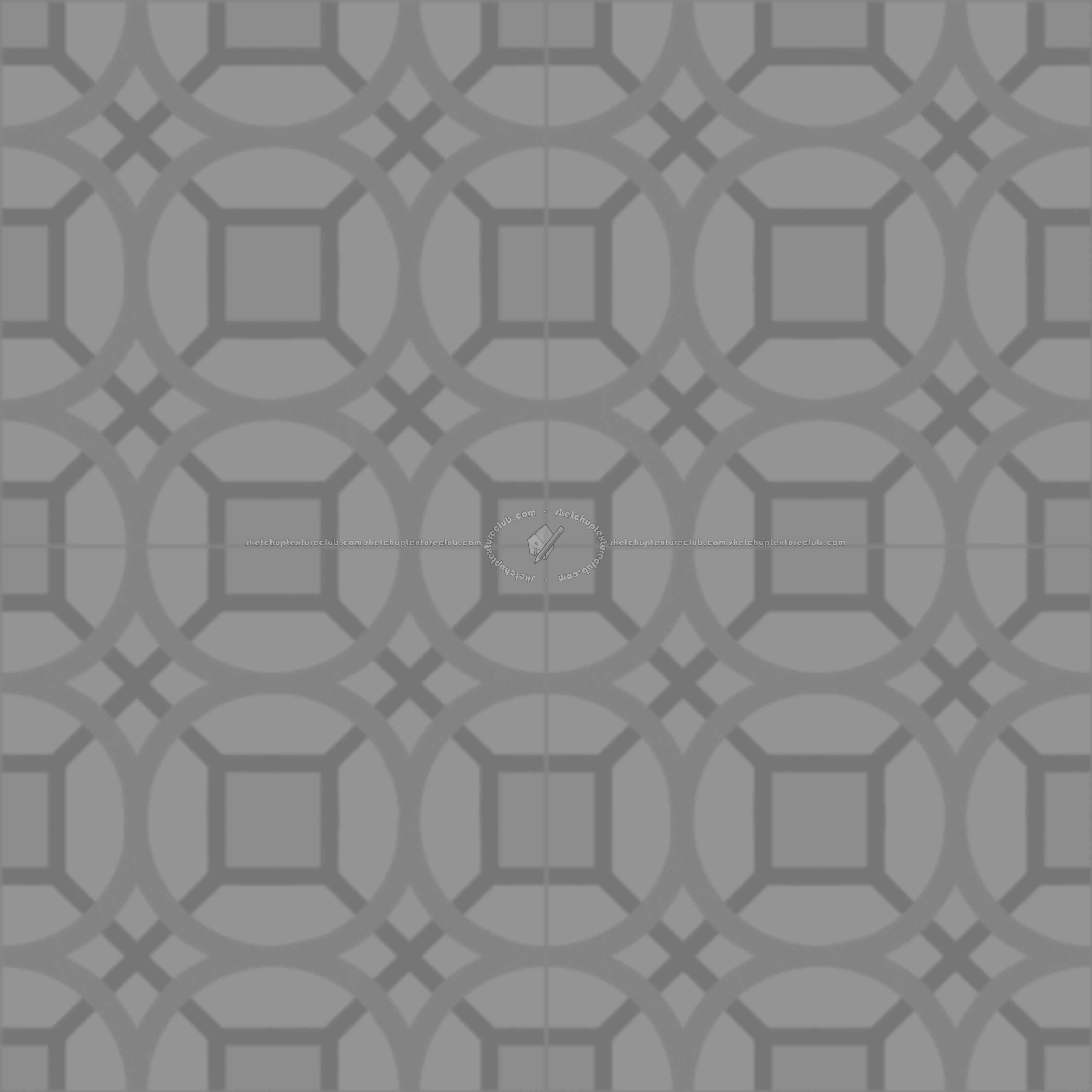 Textures   -   ARCHITECTURE   -   TILES INTERIOR   -   Cement - Encaustic   -   Cement  - cementine tiles Pbr texture seamless 22104 - Displacement