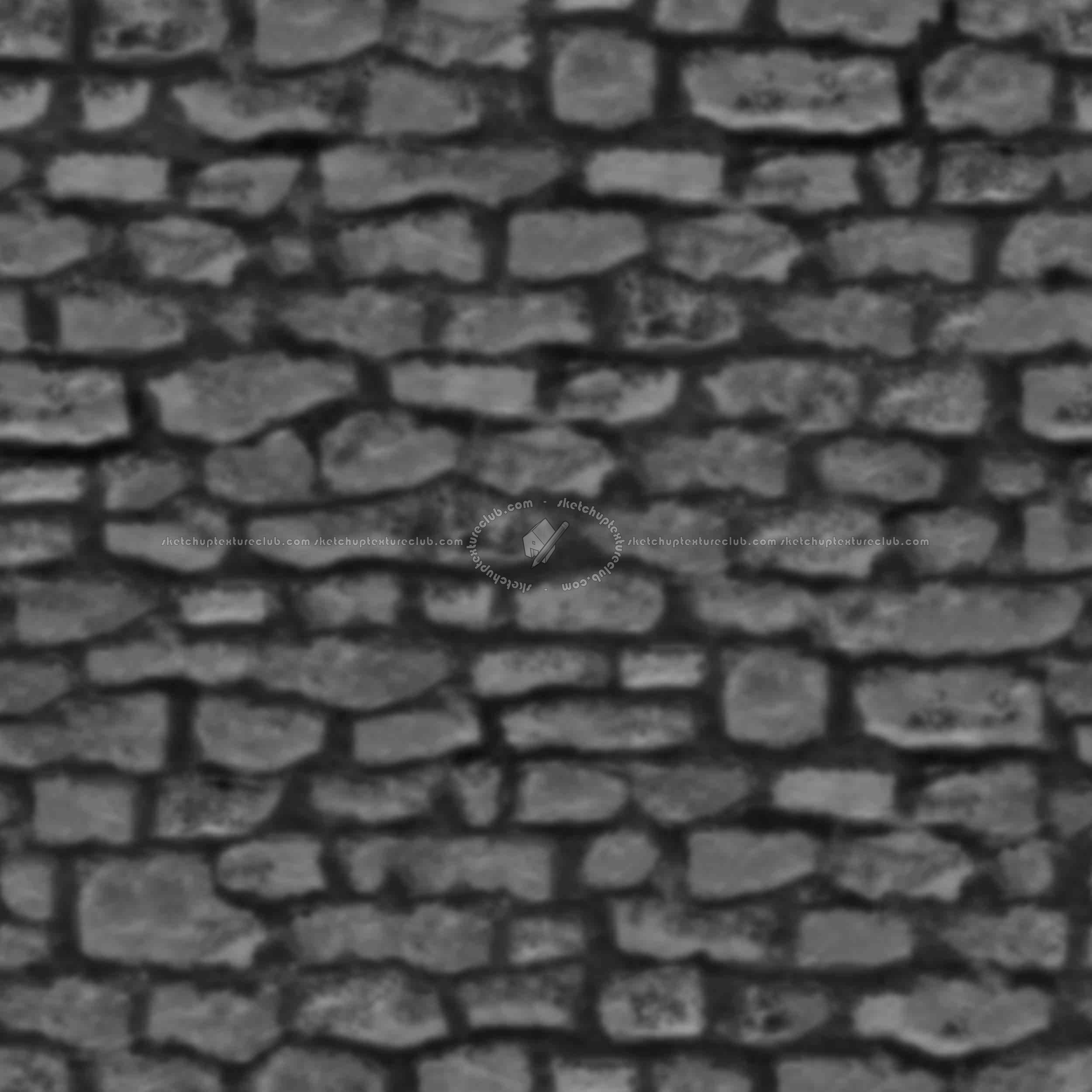 Textures   -   ARCHITECTURE   -   STONES WALLS   -   Stone walls  - Old wall stone texture seamless 08499 - Displacement