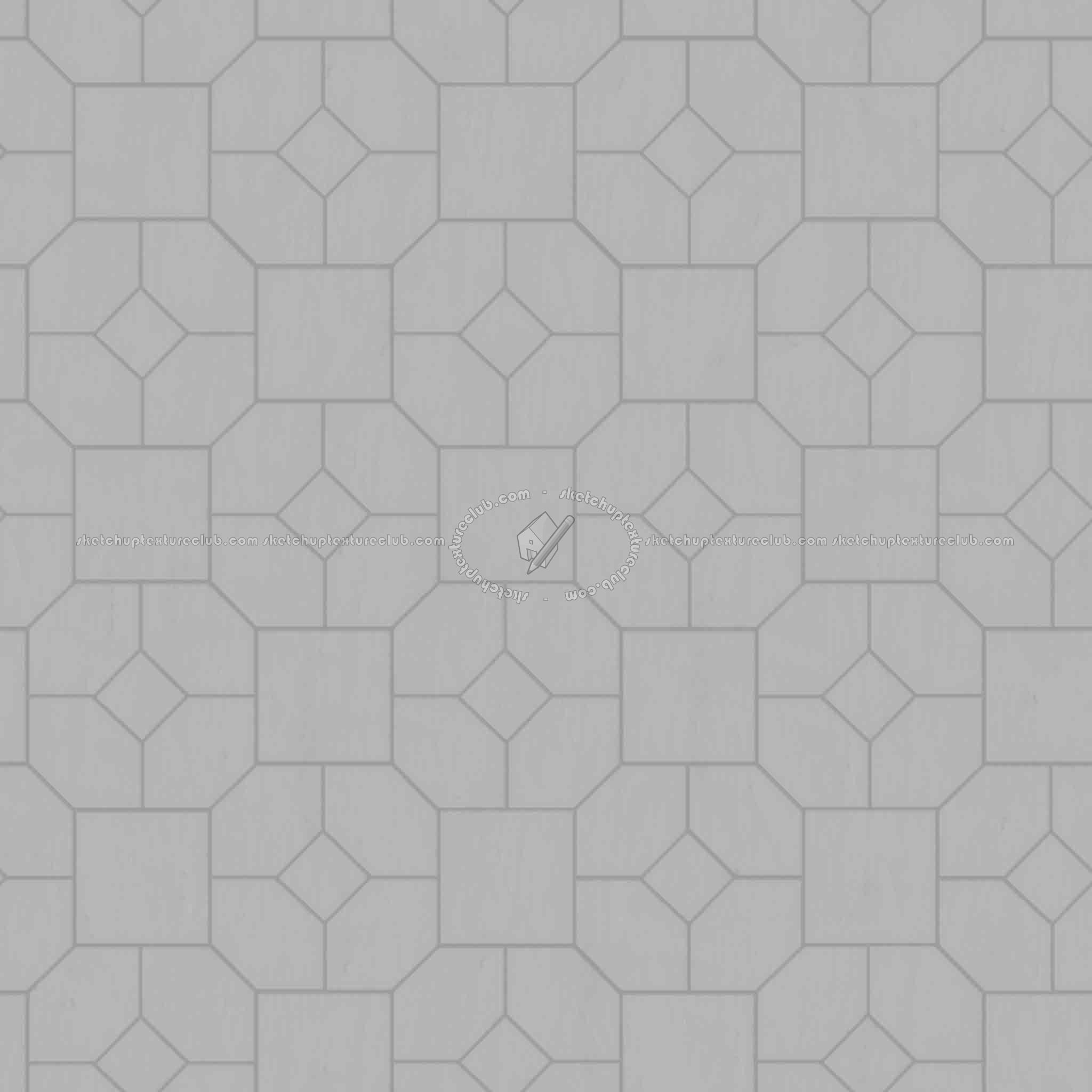 Textures   -   ARCHITECTURE   -   PAVING OUTDOOR   -   Pavers stone   -   Blocks mixed  - Pavers stone mixed size texture seamless 06197 - Displacement