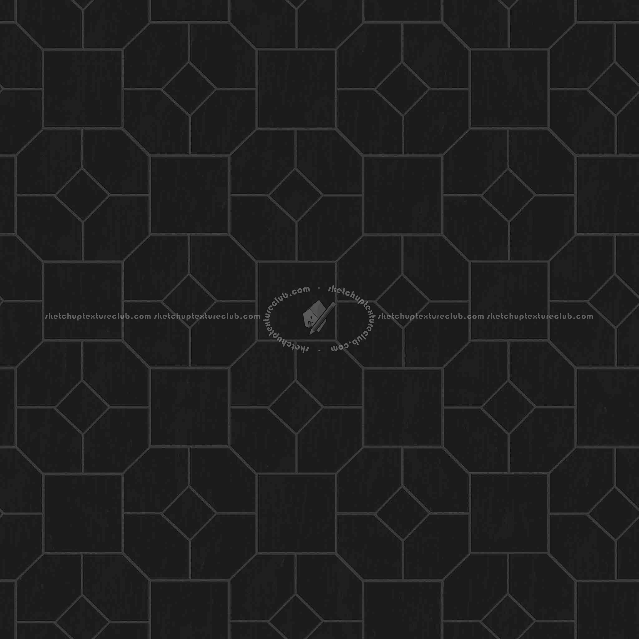 Textures   -   ARCHITECTURE   -   PAVING OUTDOOR   -   Pavers stone   -   Blocks mixed  - Pavers stone mixed size texture seamless 06197 - Specular