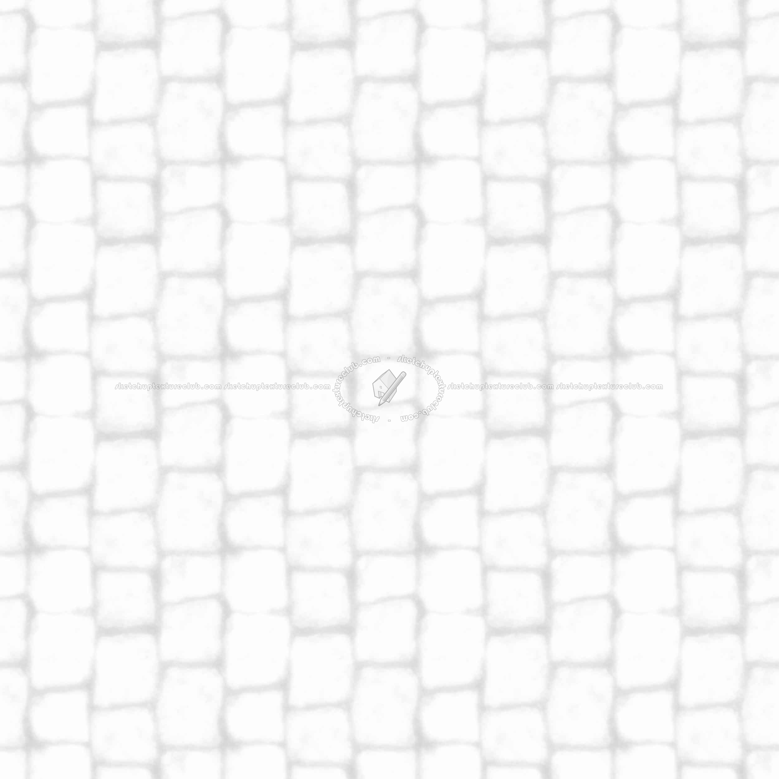 Textures   -   ARCHITECTURE   -   ROADS   -   Paving streets   -   Cobblestone  - Street cotto paving cobblestone texture seamless 17012 - Ambient occlusion