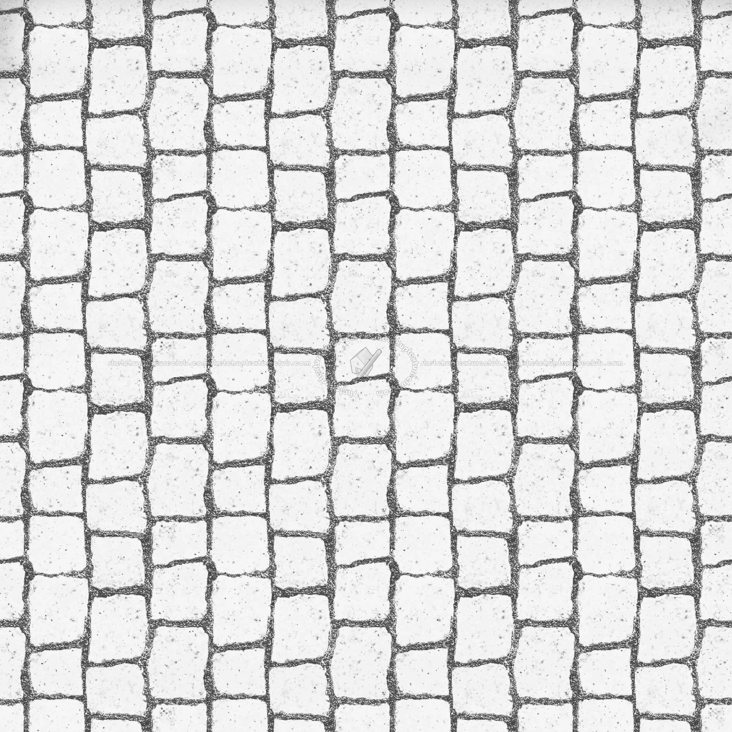 Textures   -   ARCHITECTURE   -   ROADS   -   Paving streets   -   Cobblestone  - Street cotto paving cobblestone texture seamless 17012 - Bump