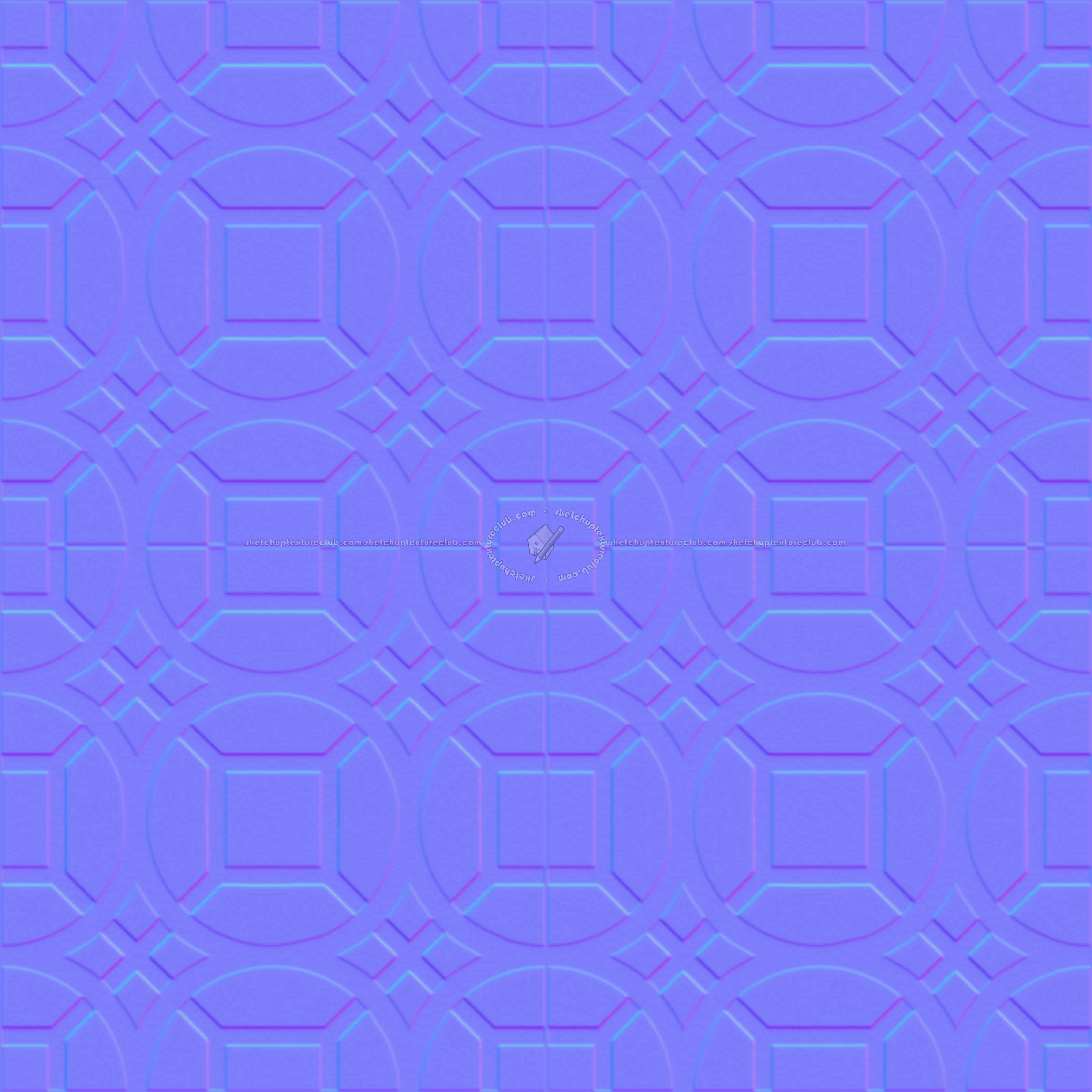 Textures   -   ARCHITECTURE   -   TILES INTERIOR   -   Cement - Encaustic   -   Cement  - cementine tiles Pbr texture seamless 22105 - Normal