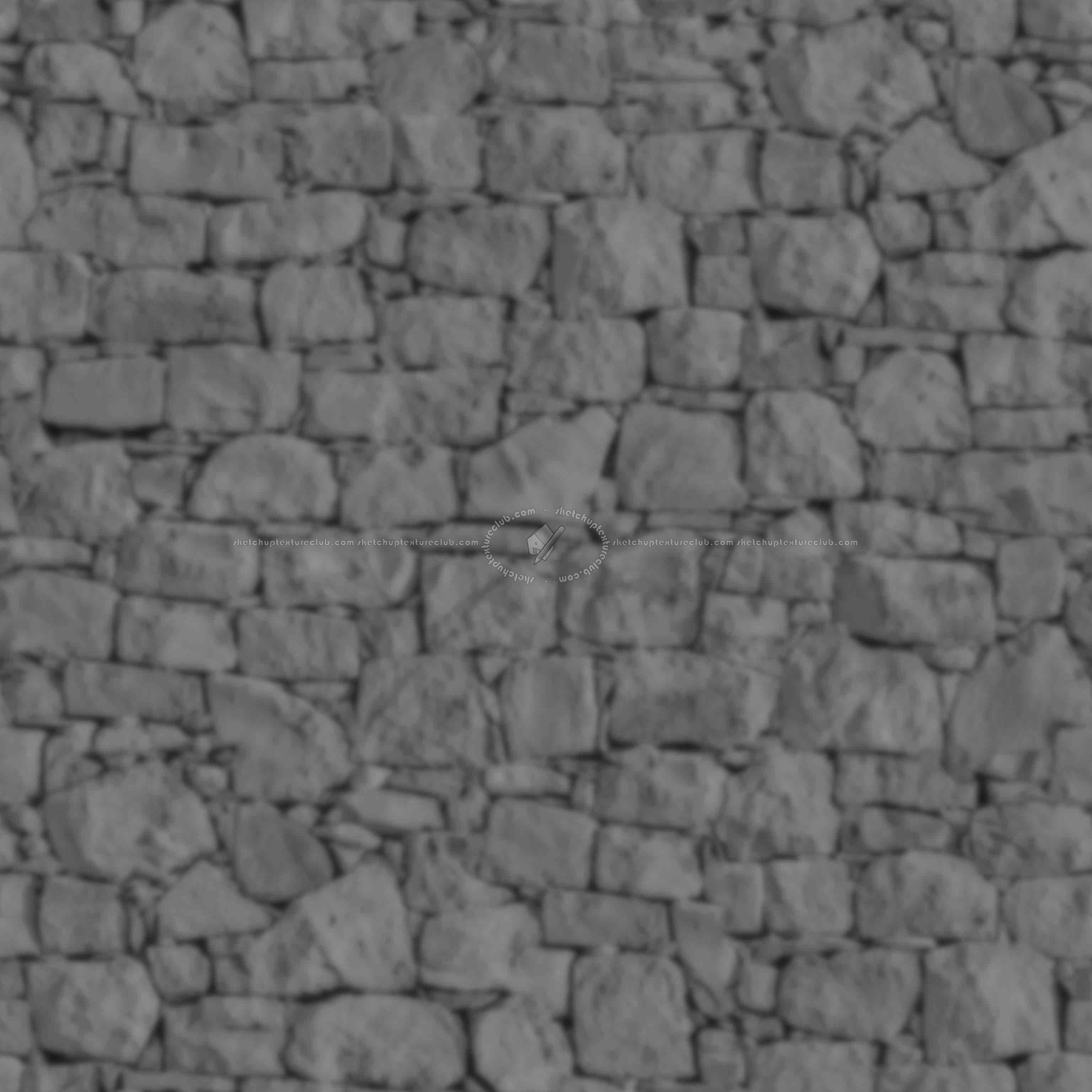 Textures   -   ARCHITECTURE   -   STONES WALLS   -   Stone walls  - Old wall stone texture seamless 08500 - Displacement