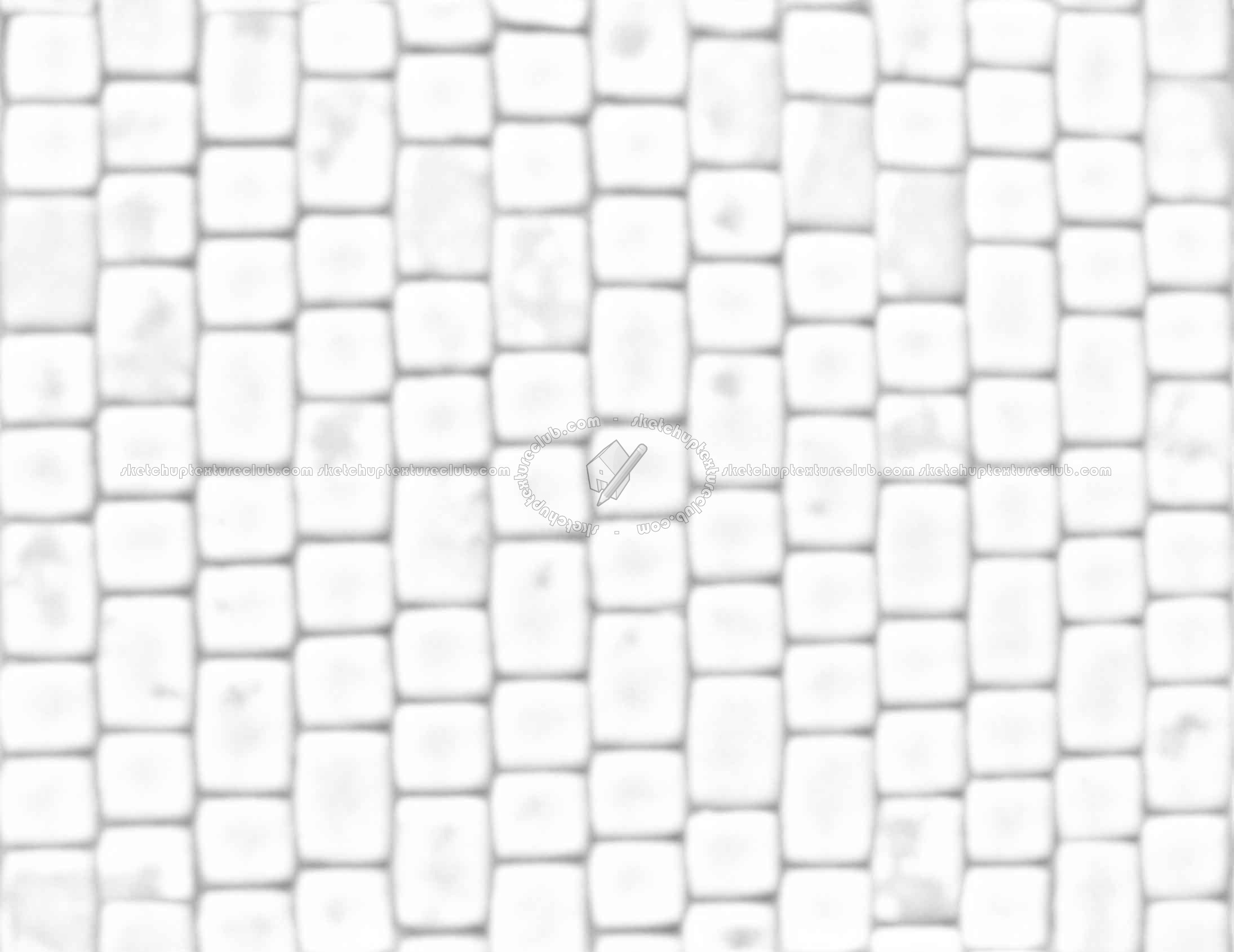 Textures   -   ARCHITECTURE   -   ROADS   -   Paving streets   -   Cobblestone  - Street paving cobblestone texture seamless 18095 - Ambient occlusion