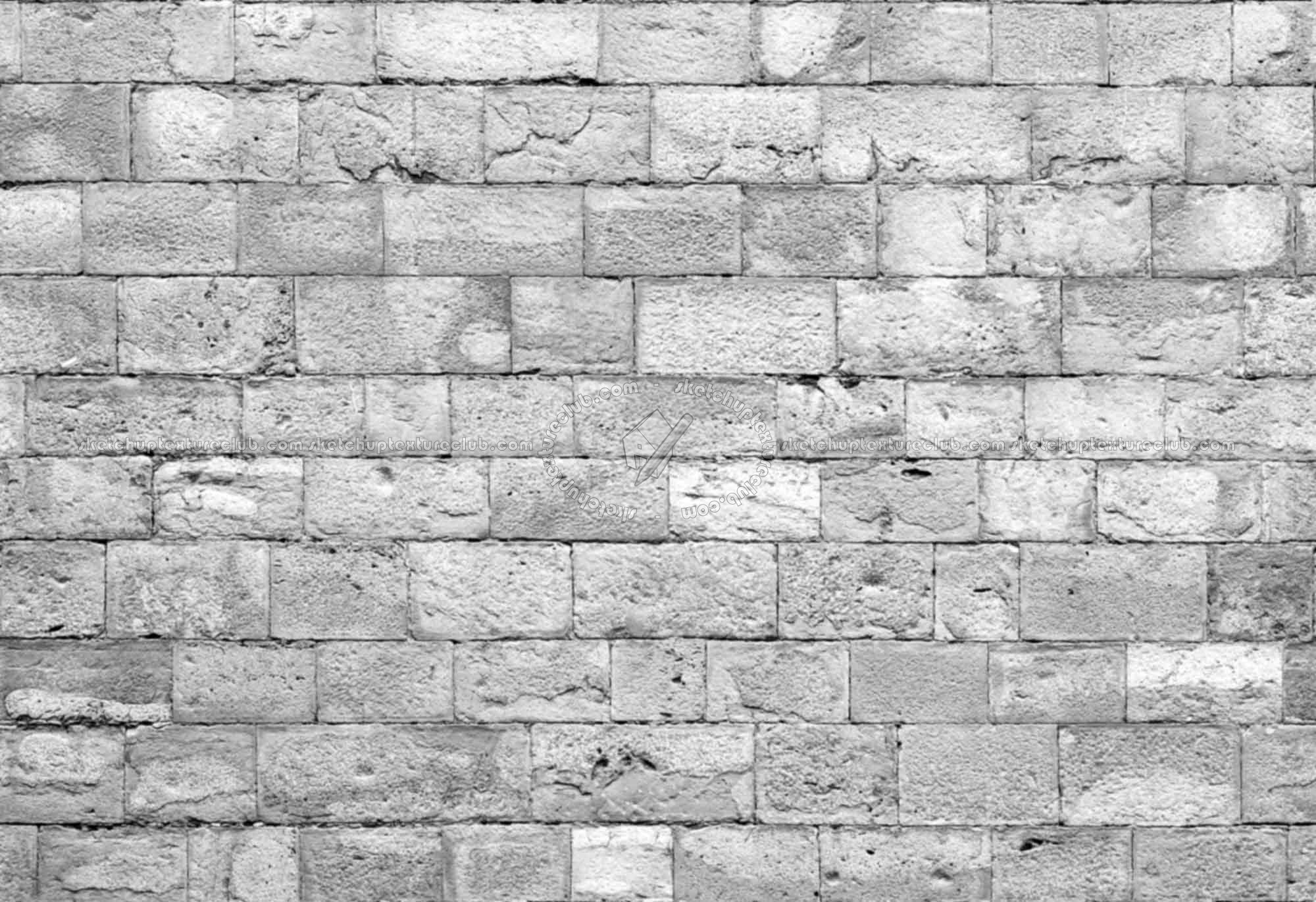 Textures   -   ARCHITECTURE   -   STONES WALLS   -   Stone blocks  - Wall stone blocks texture seamless 20847 - Bump