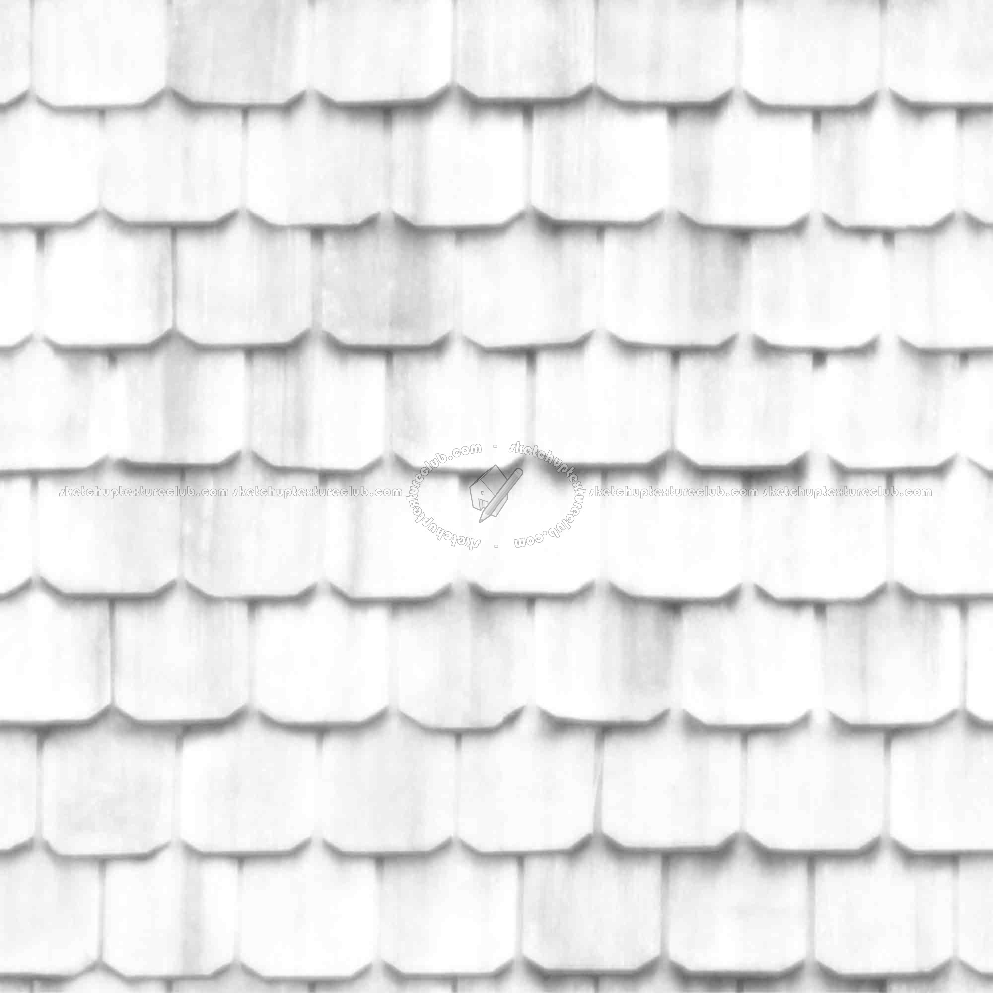 Textures   -   ARCHITECTURE   -   ROOFINGS   -   Shingles wood  - Wood shingle roof texture seamless 20872 - Ambient occlusion