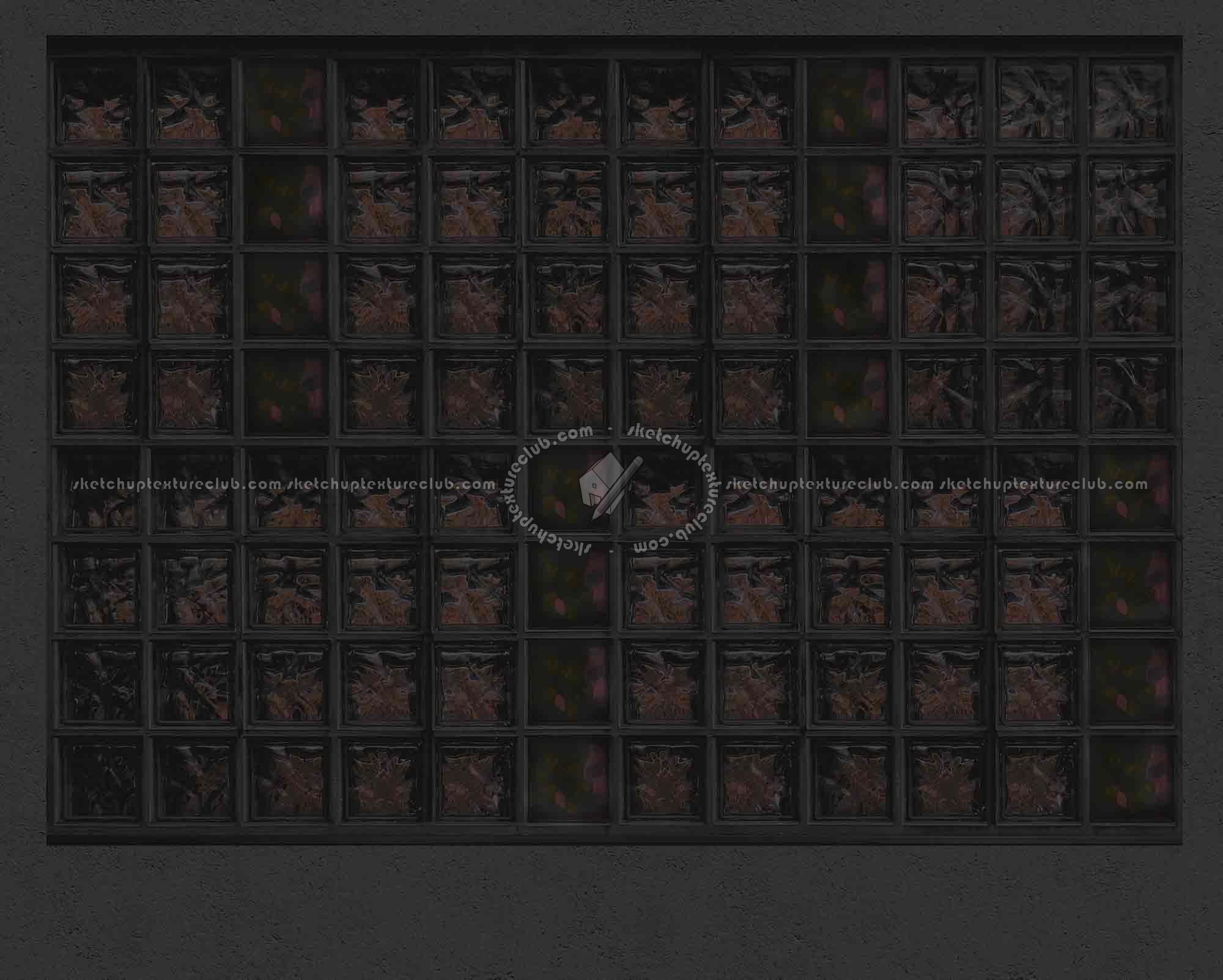 Textures   -   ARCHITECTURE   -   CONCRETE   -   Plates   -   Clean  - Concrete wall with blocks glass texture seamless 19020 - Specular