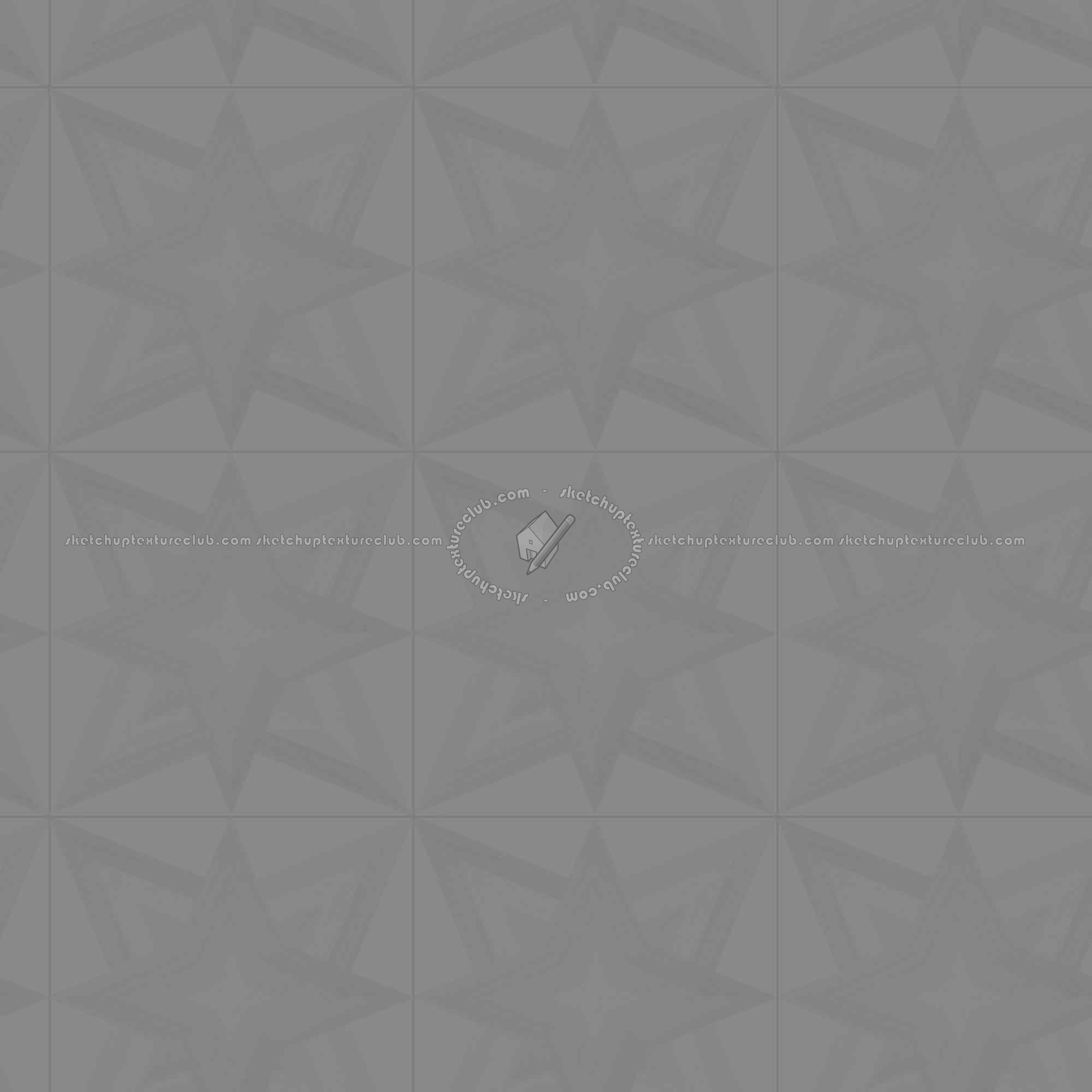 Textures   -   ARCHITECTURE   -   WOOD FLOORS   -   Geometric pattern  - Parquet geometric pattern texture seamless 04834 - Displacement