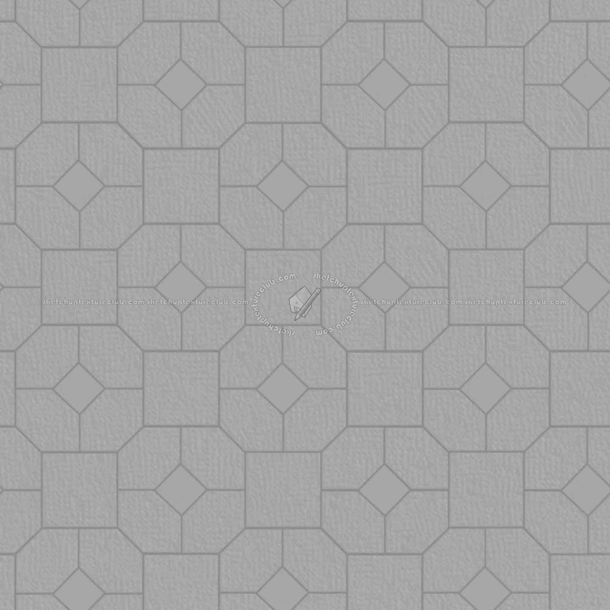 Textures   -   ARCHITECTURE   -   PAVING OUTDOOR   -   Pavers stone   -   Blocks mixed  - Pavers stone mixed size texture seamless 06199 - Displacement