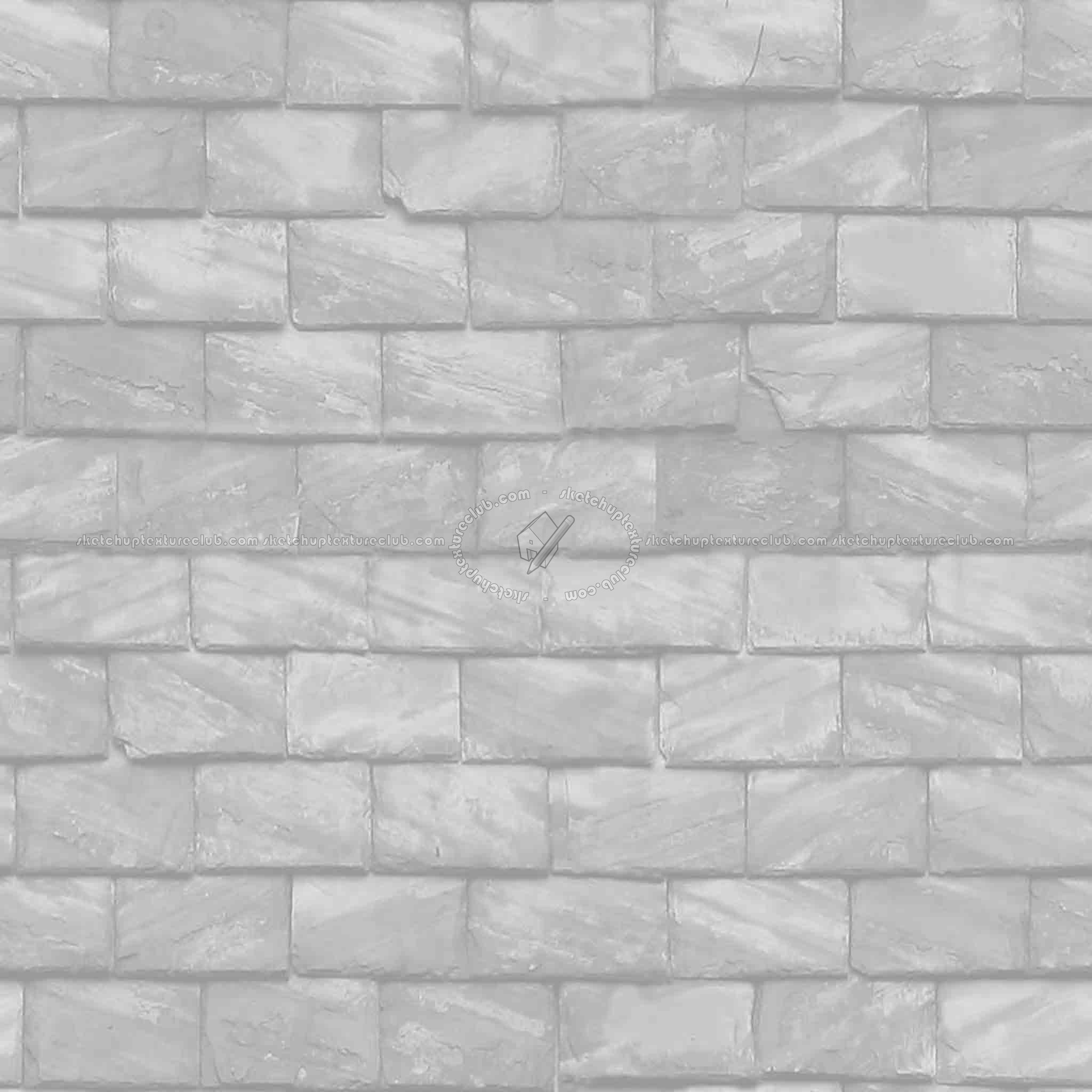 Textures   -   ARCHITECTURE   -   ROOFINGS   -   Slate roofs  - Slate roofing texture seamless 04007 - Bump