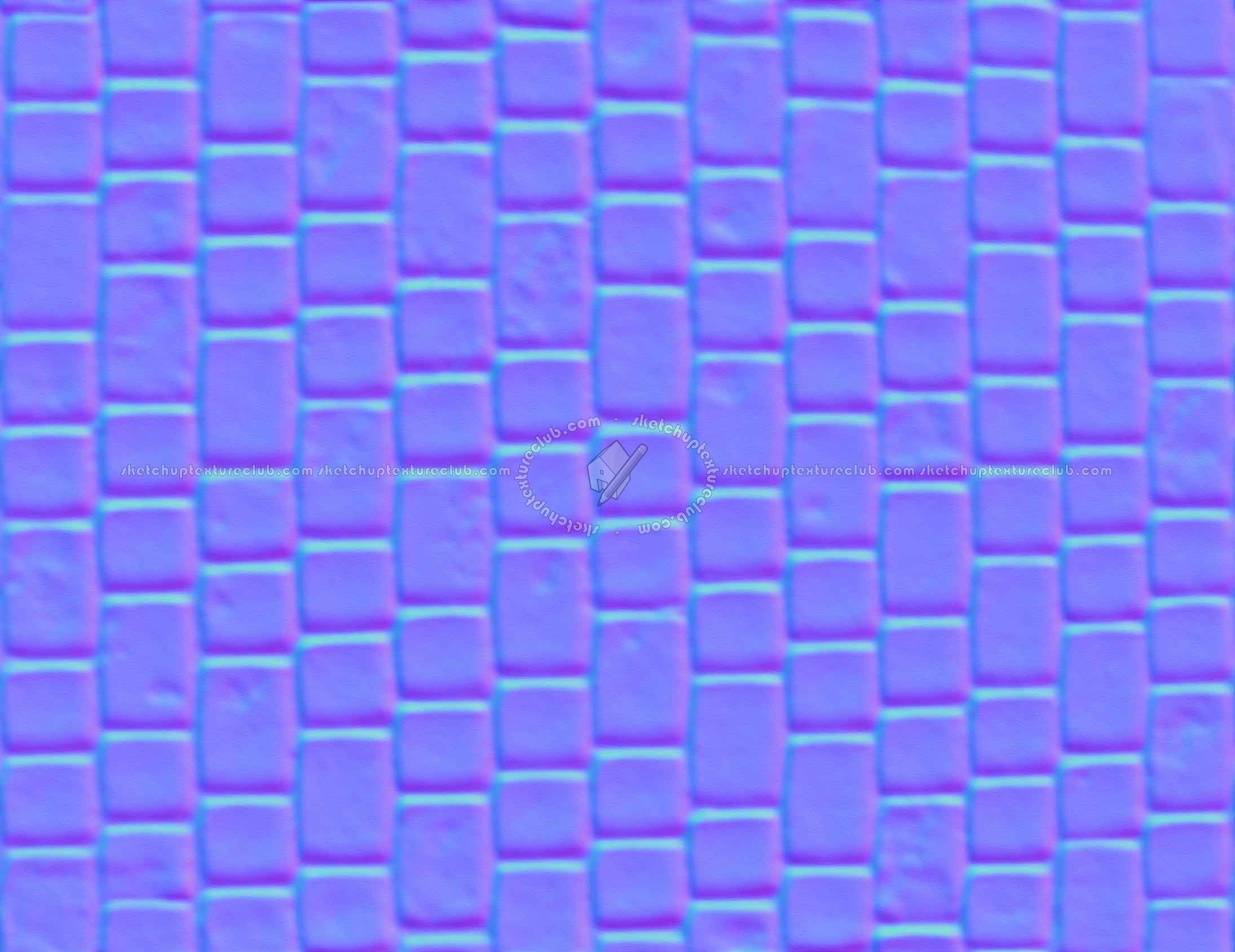 Textures   -   ARCHITECTURE   -   ROADS   -   Paving streets   -   Cobblestone  - Street paving cobblestone texture seamless 18096 - Normal