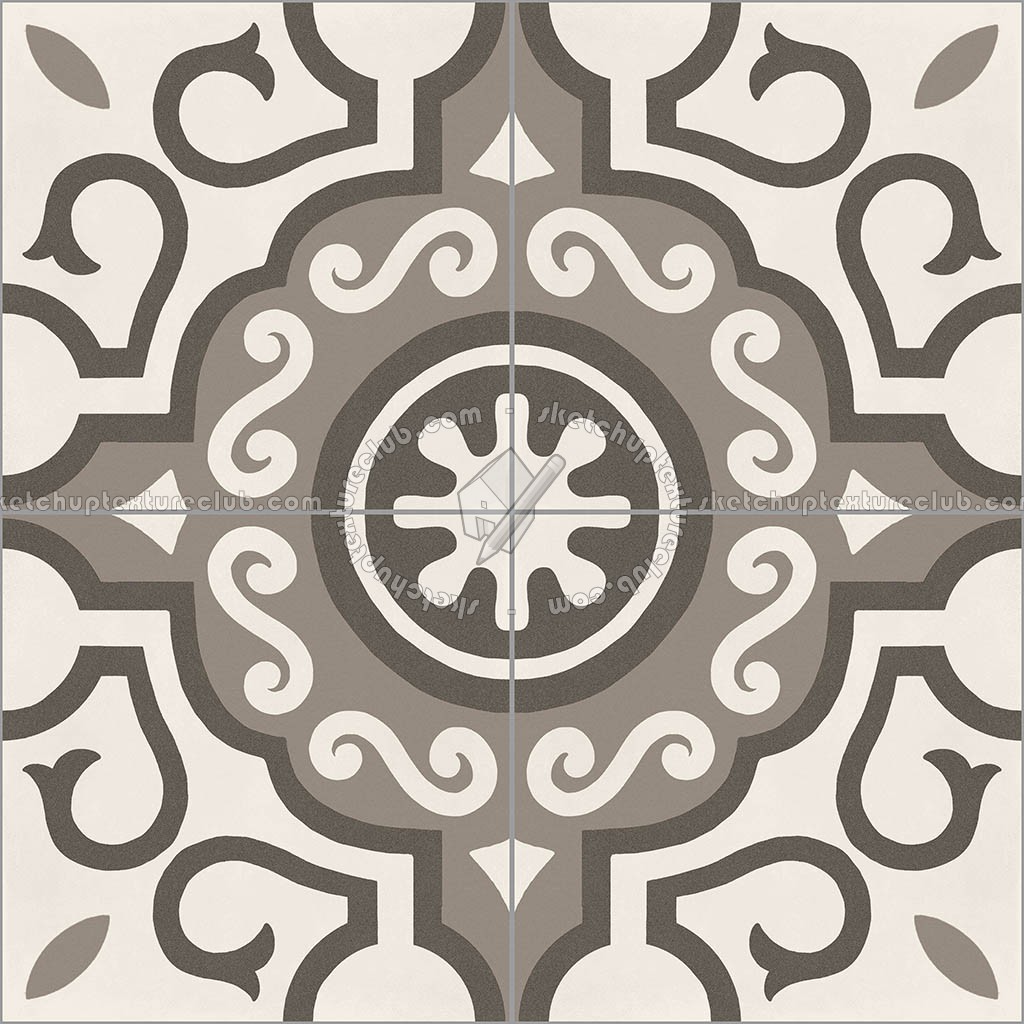 Textures - ARCHITECTURE - TILES INTERIOR - Cement - Encaustic - Cement - cementine tiles Pbr texture seamless 22107 (seamless)