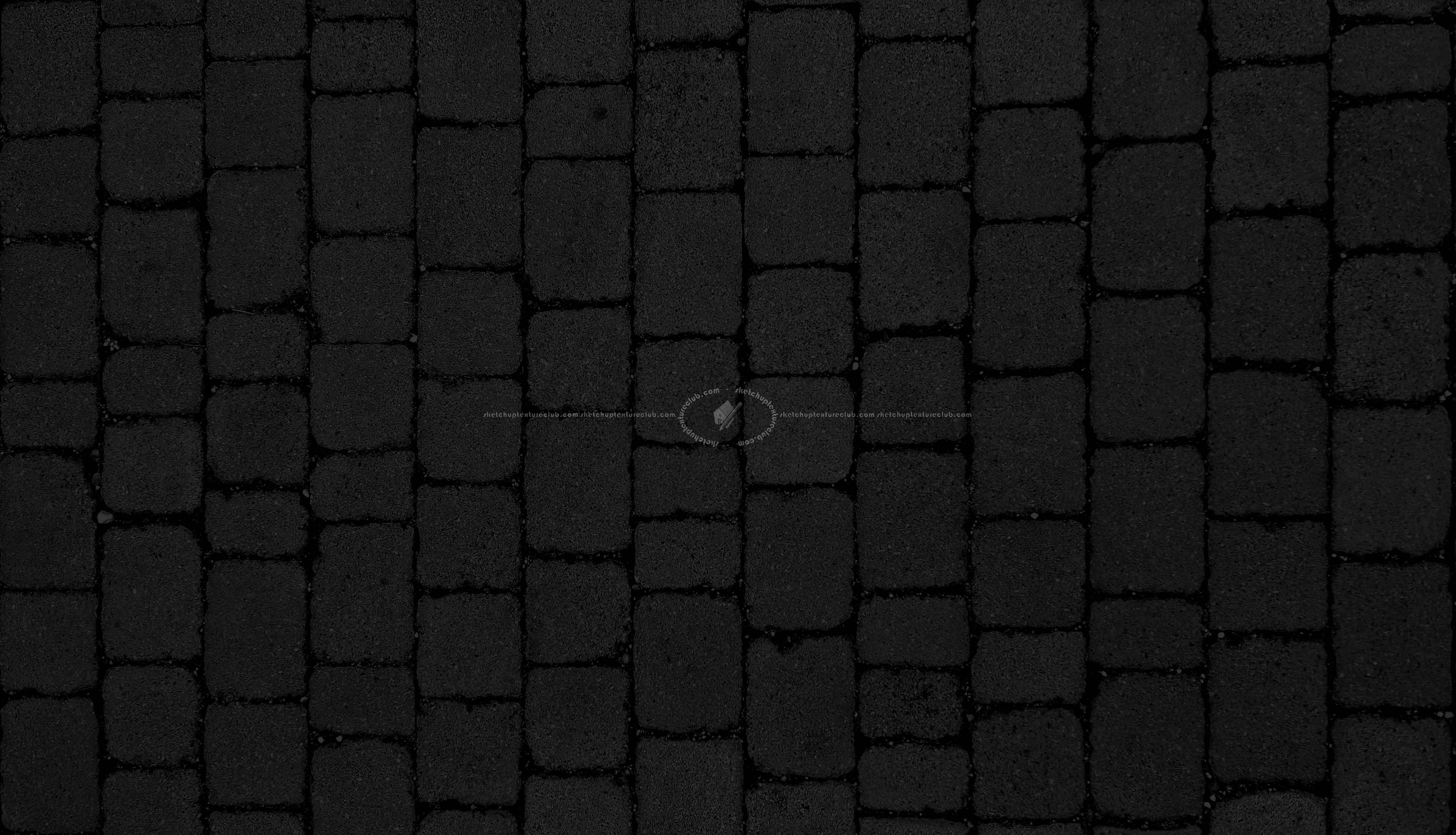 Textures   -   ARCHITECTURE   -   ROADS   -   Paving streets   -   Cobblestone  - Street paving cobblestone texture seamless 18097 - Specular