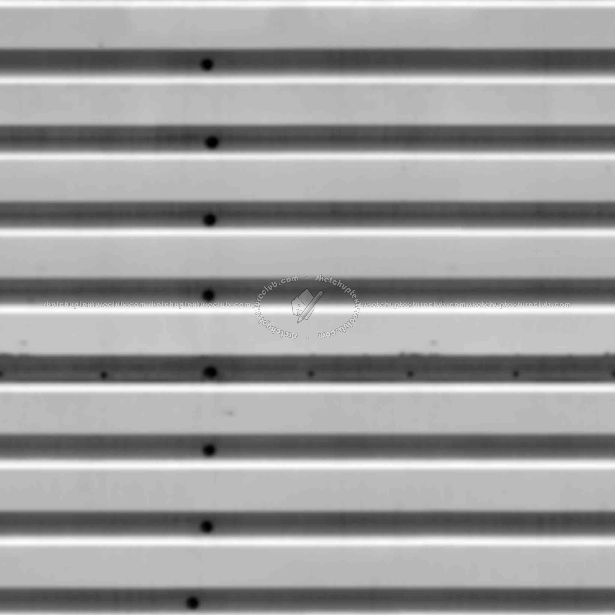 Textures   -   MATERIALS   -   METALS   -   Corrugated  - Yellow painted corrugated metal texture seamless 10030 - Displacement