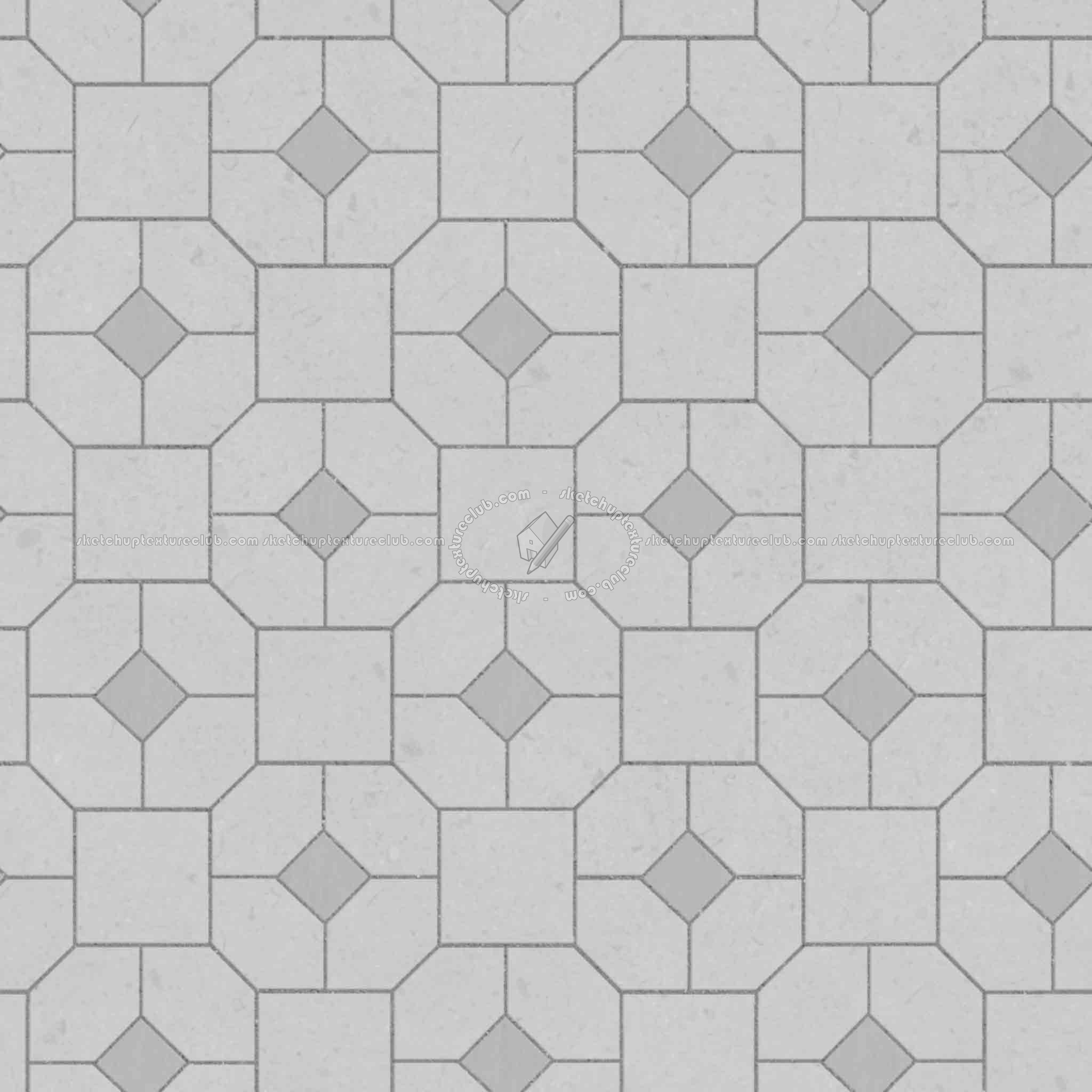 Textures   -   ARCHITECTURE   -   PAVING OUTDOOR   -   Pavers stone   -   Blocks mixed  - Pavers stone mixed size texture seamless 06201 - Displacement