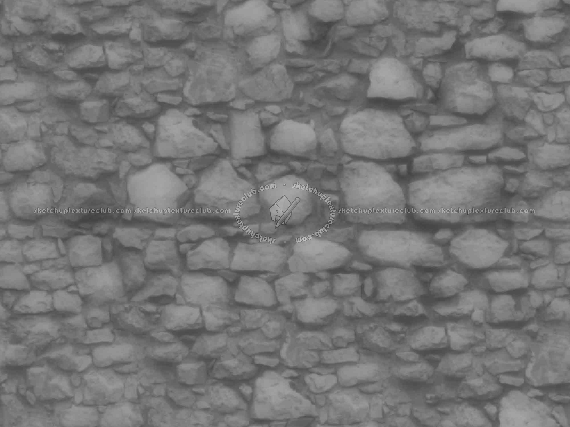 Textures   -   ARCHITECTURE   -   STONES WALLS   -   Stone walls  - Old wall stone texture seamless 08504 - Displacement