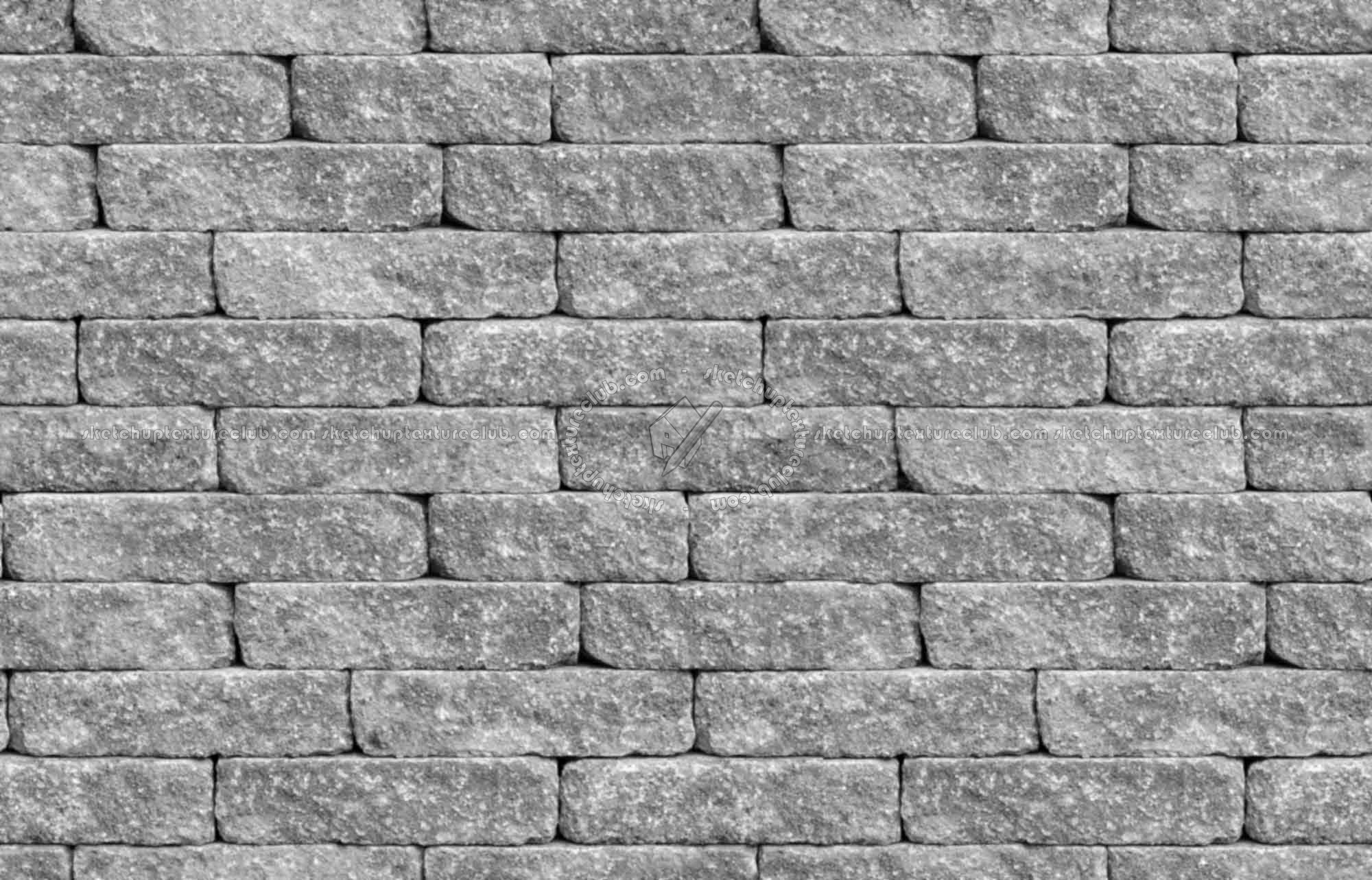Textures   -   ARCHITECTURE   -   STONES WALLS   -   Stone blocks  - Retaining wall stone blocks texture seamless 20887 - Bump