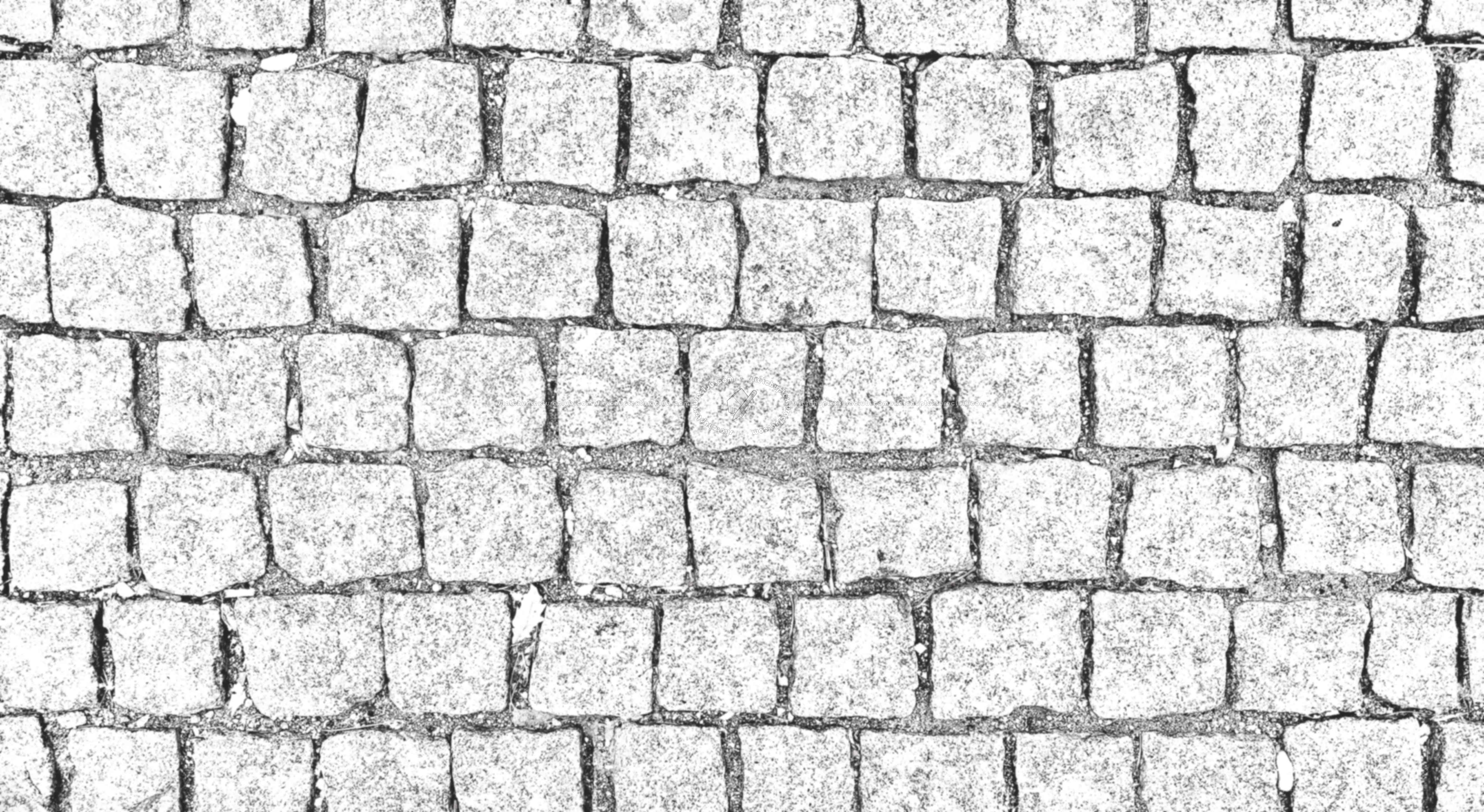 Textures - ARCHITECTURE - ROADS - Paving streets - Cobblestone - Street paving cobblestone texture seamless 19350 - Bump