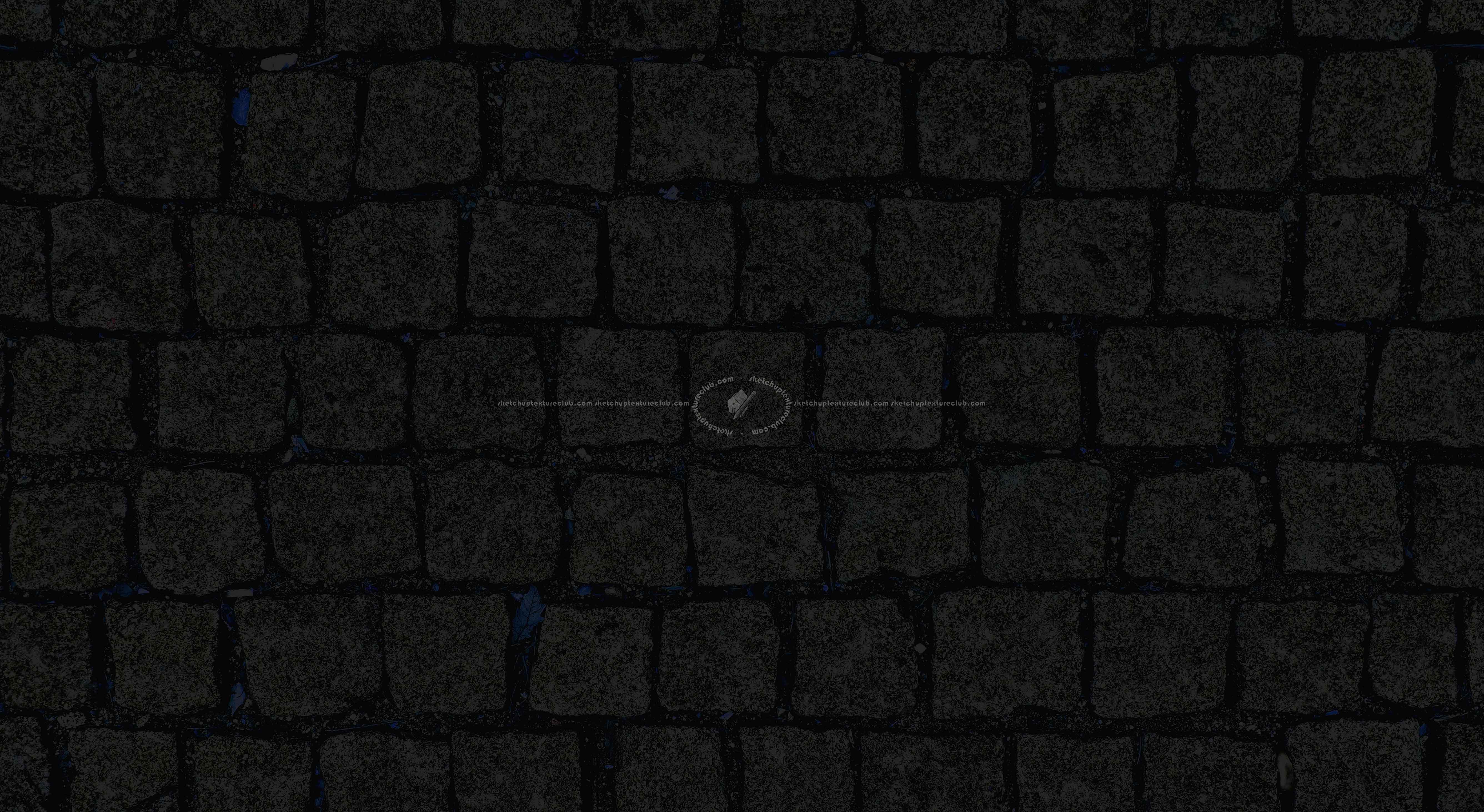 Textures - ARCHITECTURE - ROADS - Paving streets - Cobblestone - Street paving cobblestone texture seamless 19350 - Specular