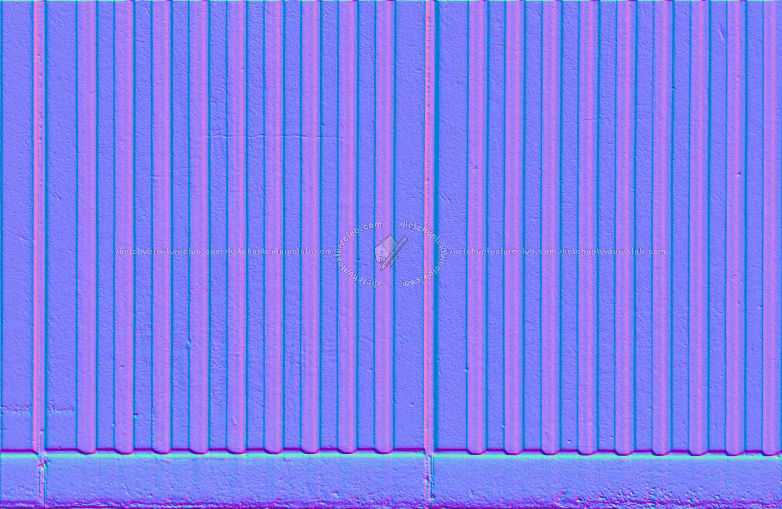 Textures - ARCHITECTURE - CONCRETE - Plates - Clean - White painted concrete clean plates wall texture seamless 19263 - Normal