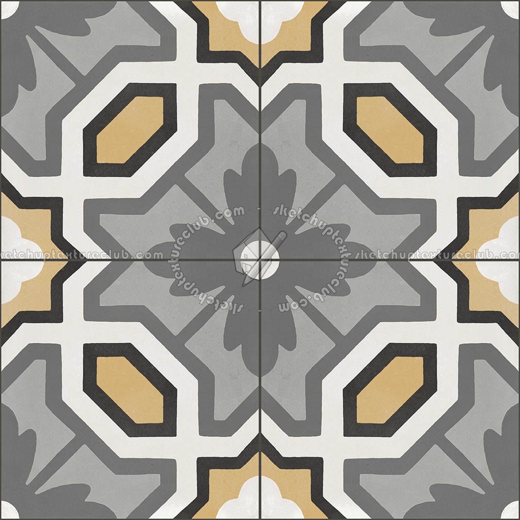 Textures   -   ARCHITECTURE   -   TILES INTERIOR   -   Cement - Encaustic   -   Cement  - cementine tiles Pbr texture seamless 22110 (seamless)
