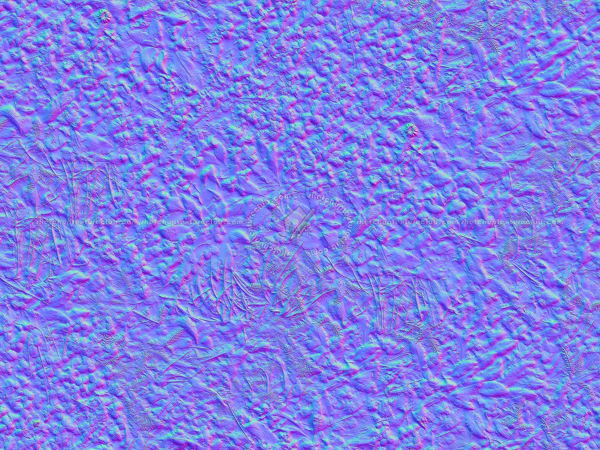 Textures   -   NATURE ELEMENTS   -   VEGETATION   -   Green grass  - Mixed grass with clover texture seamless 18244 - Normal