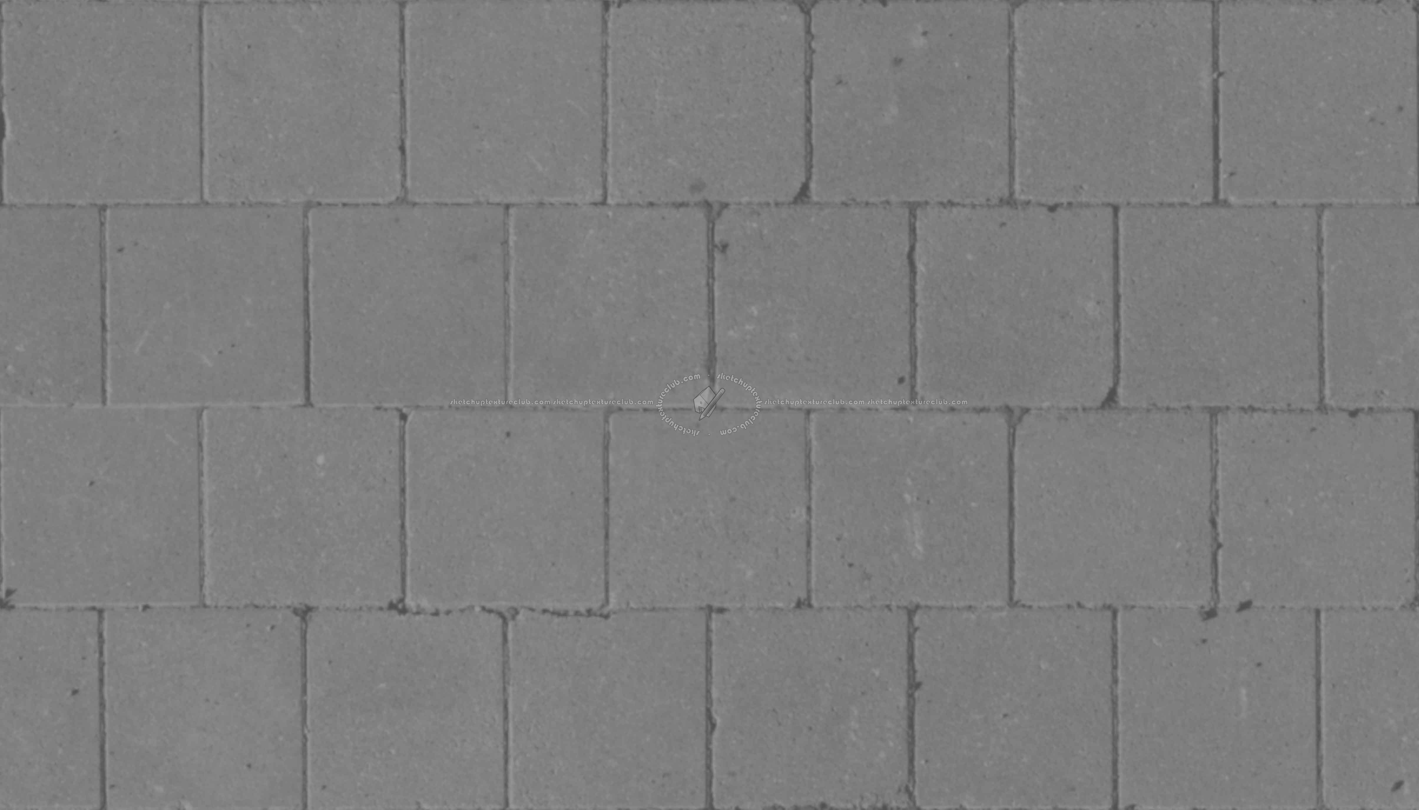 Textures - ARCHITECTURE - PAVING OUTDOOR - Concrete - Blocks regular - Paving outdoor concrete regular block texture seamless 05742 - Displacement