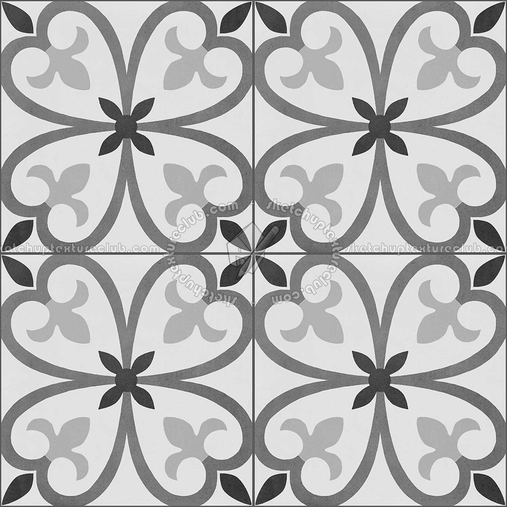 Textures - ARCHITECTURE - TILES INTERIOR - Cement - Encaustic - Cement - cementine tiles Pbr texture seamless 22111 (seamless)