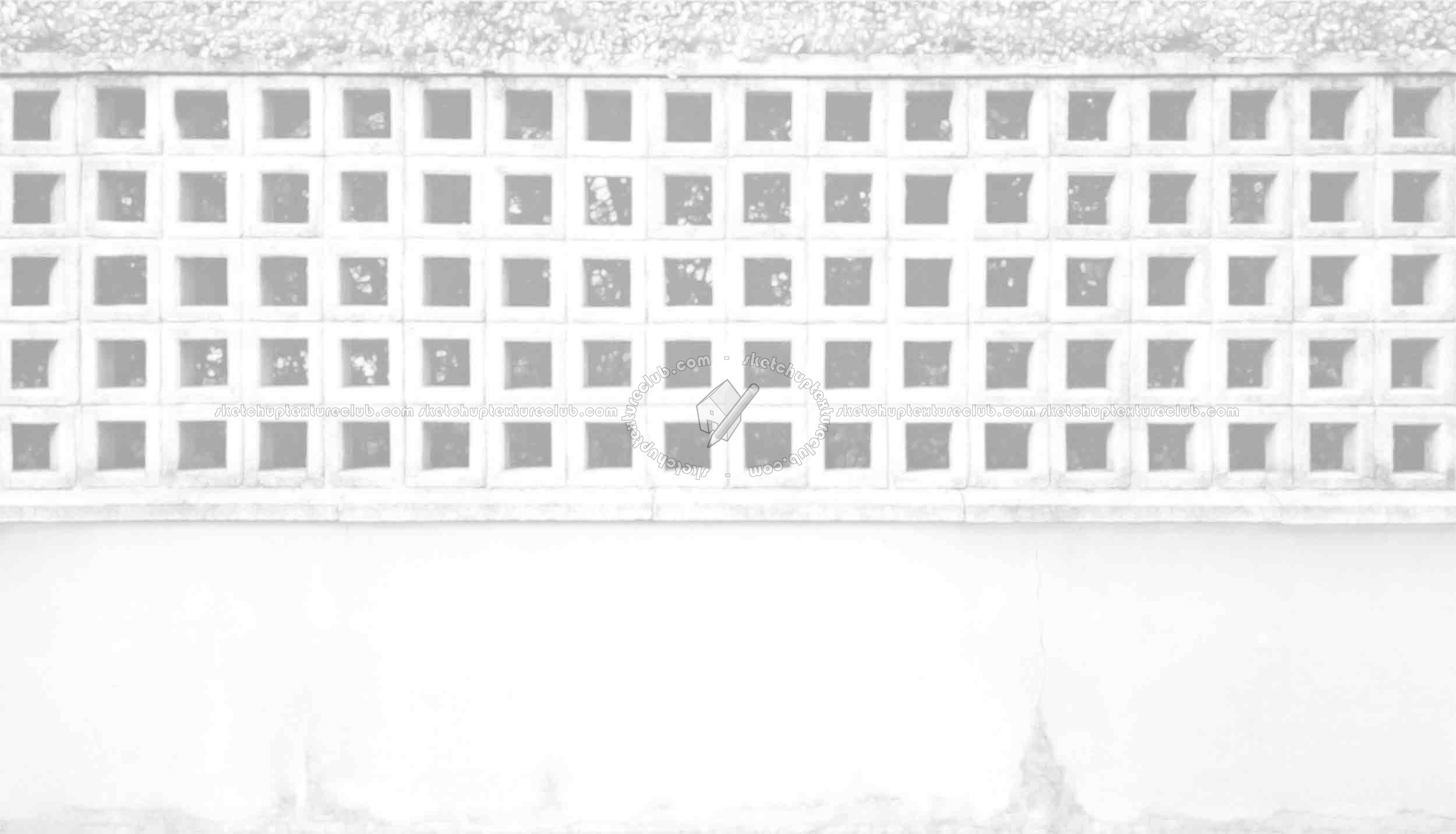 Textures   -   ARCHITECTURE   -   CONCRETE   -   Plates   -   Clean  - Concrete fence texture horizontal seamless 19273 - Ambient occlusion