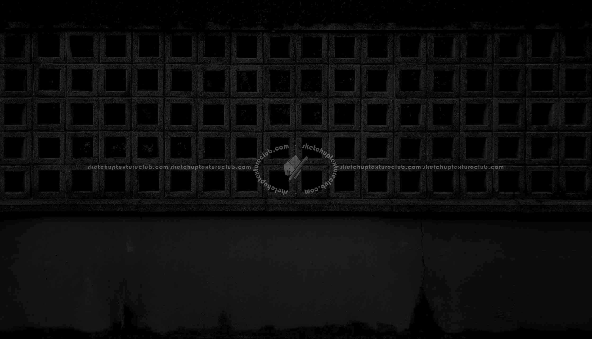 Textures   -   ARCHITECTURE   -   CONCRETE   -   Plates   -   Clean  - Concrete fence texture horizontal seamless 19273 - Specular