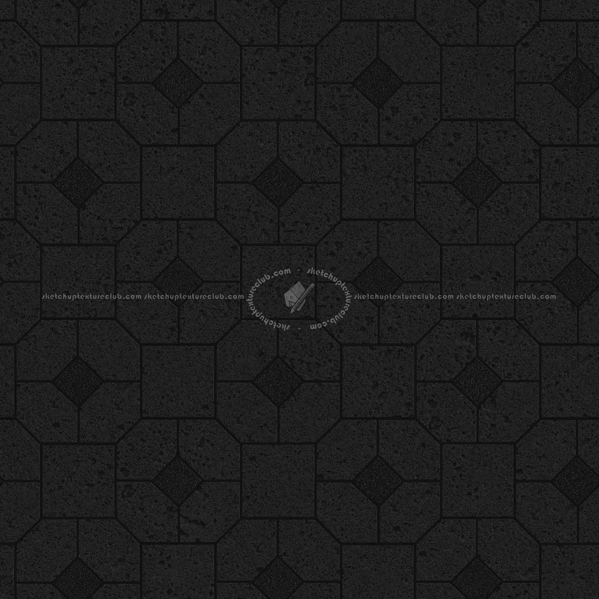 Textures   -   ARCHITECTURE   -   PAVING OUTDOOR   -   Pavers stone   -   Blocks mixed  - Pavers stone mixed size texture seamless 06204 - Specular