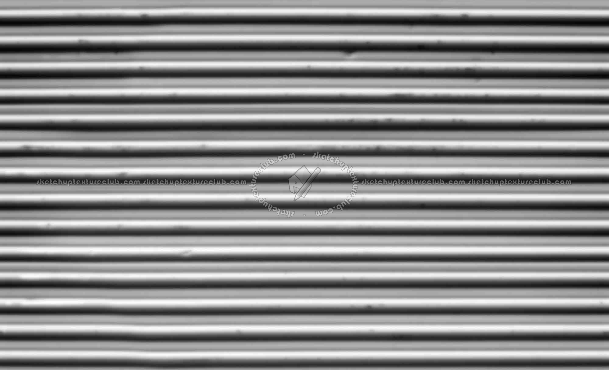 Textures   -   MATERIALS   -   METALS   -   Corrugated  - Painted corrugated metal texture seamless 10035 - Displacement