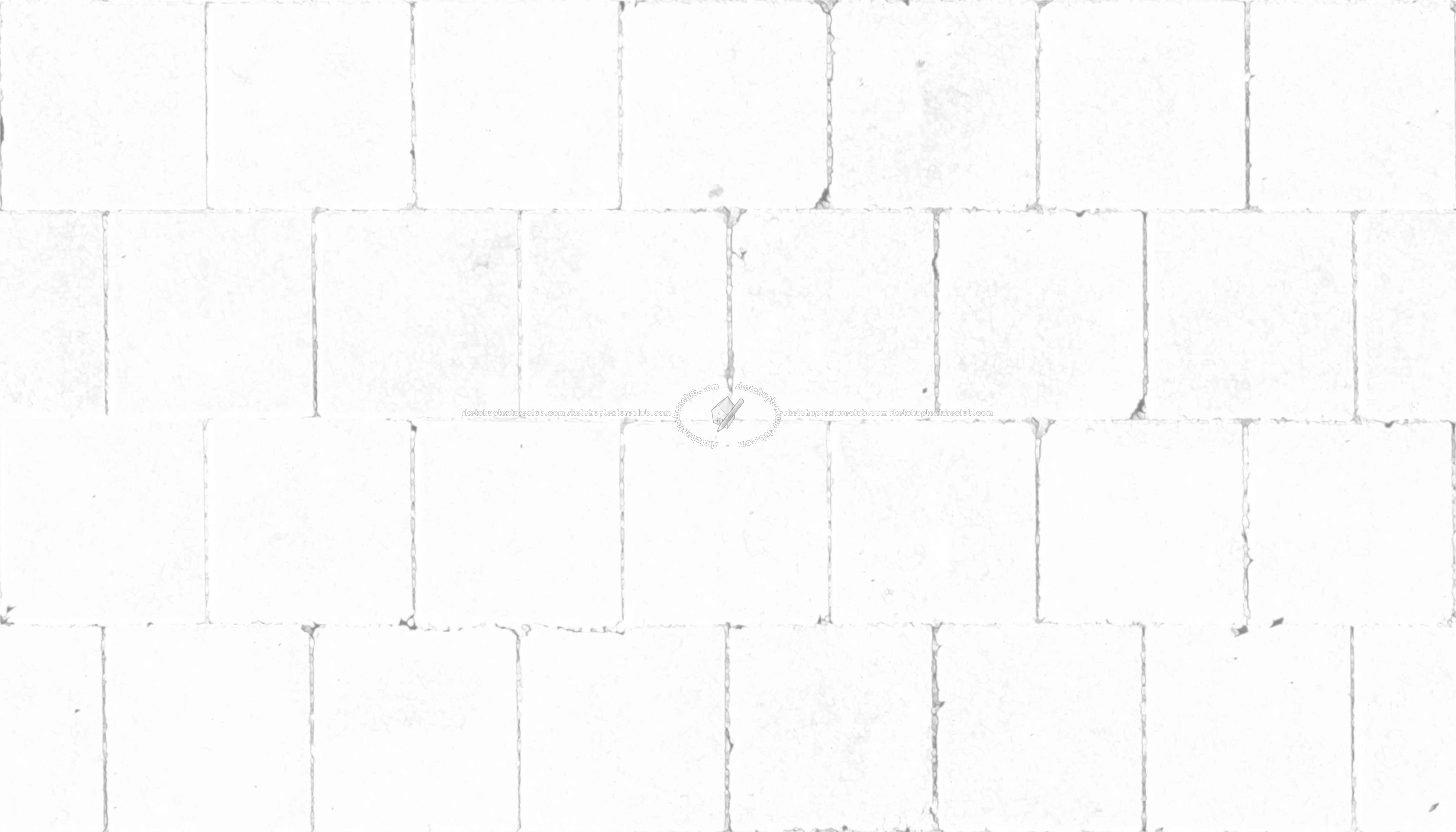 Textures - ARCHITECTURE - PAVING OUTDOOR - Concrete - Blocks regular - Paving outdoor concrete regular block texture seamless 05744 - Ambient occlusion