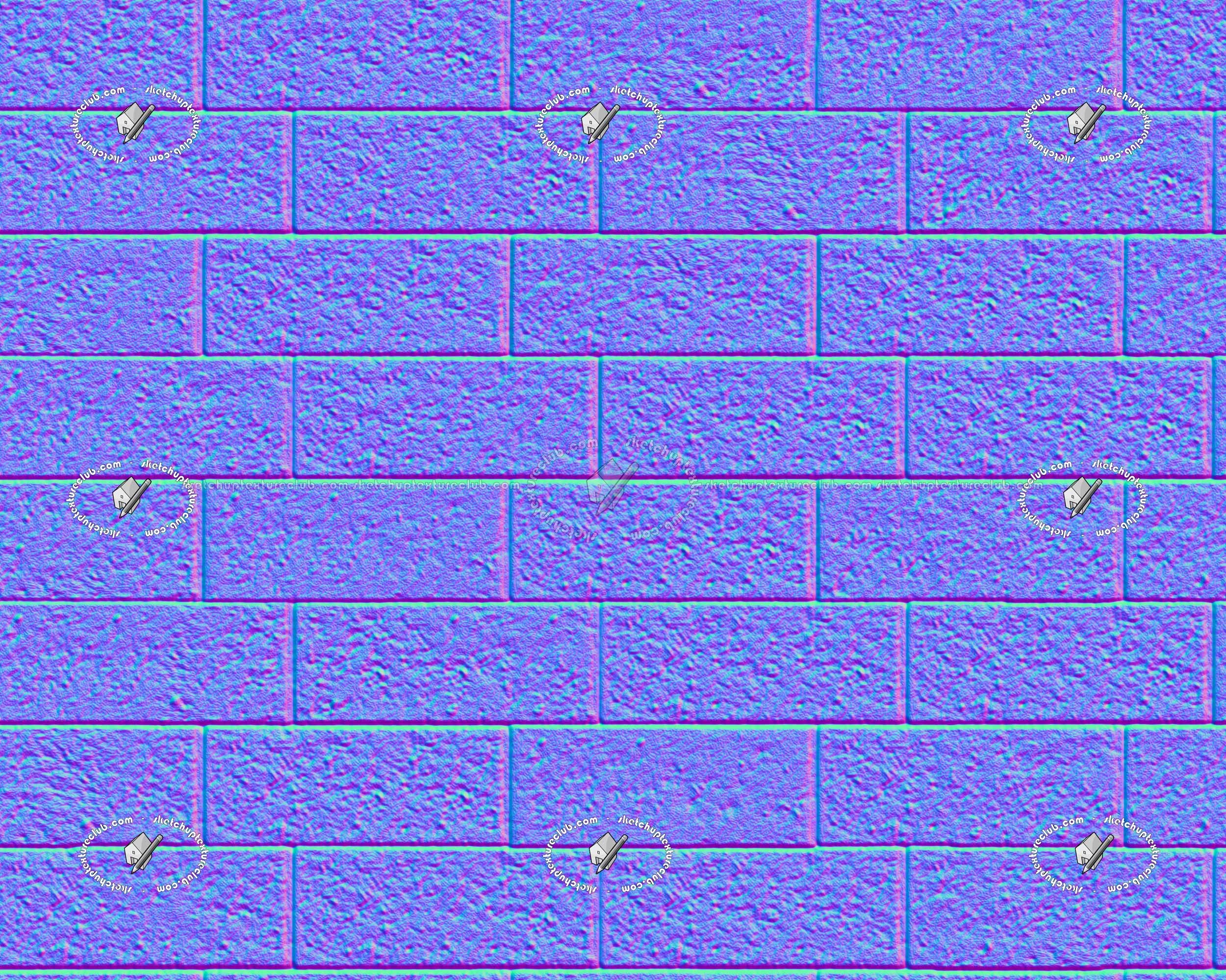 Textures   -   ARCHITECTURE   -   STONES WALLS   -   Stone blocks  - Retaining wall stone blocks texture seamless 21072 - Normal