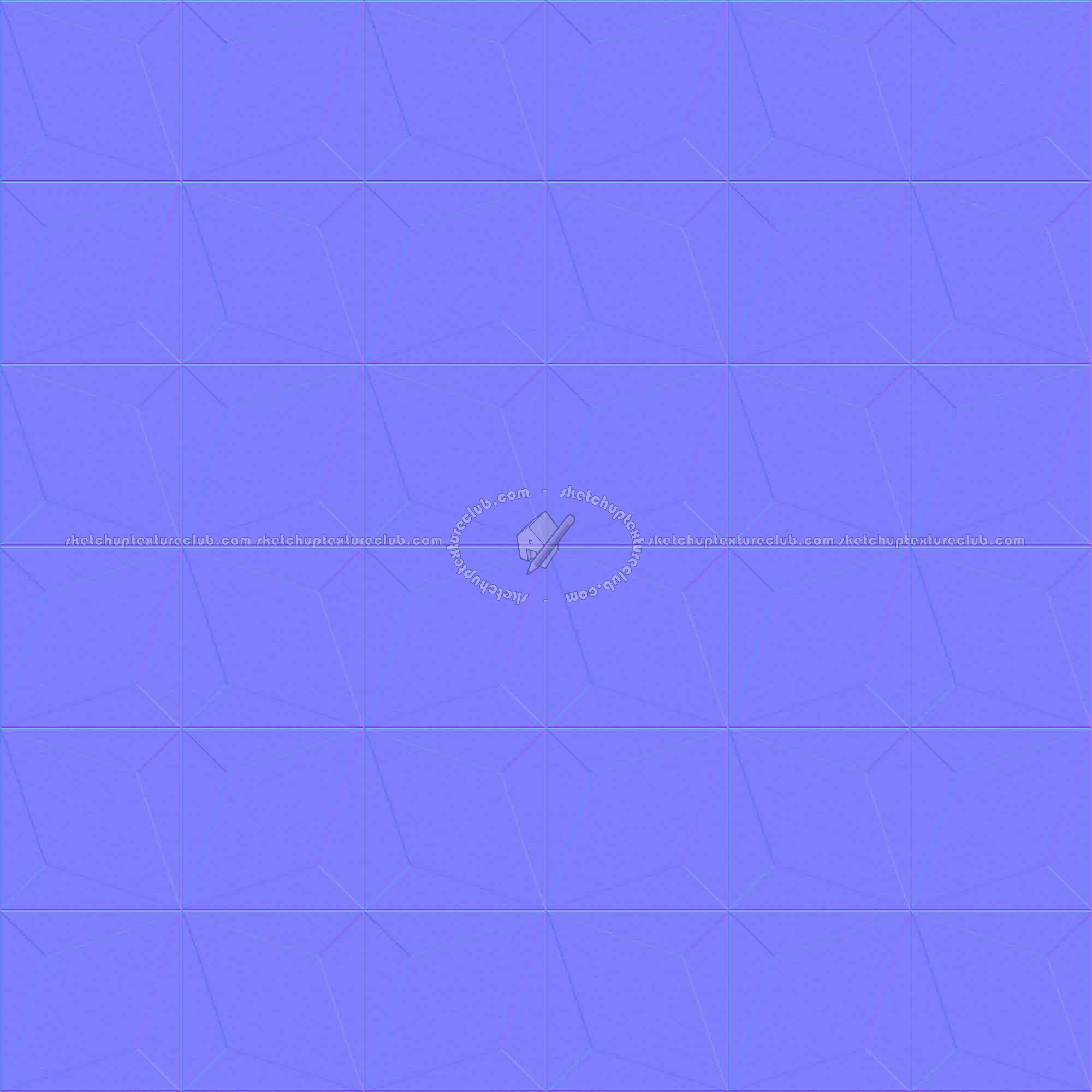 Textures   -   ARCHITECTURE   -   TILES INTERIOR   -   Cement - Encaustic   -   Cement  - Cement concrete tile texture seamless 13327 - Normal