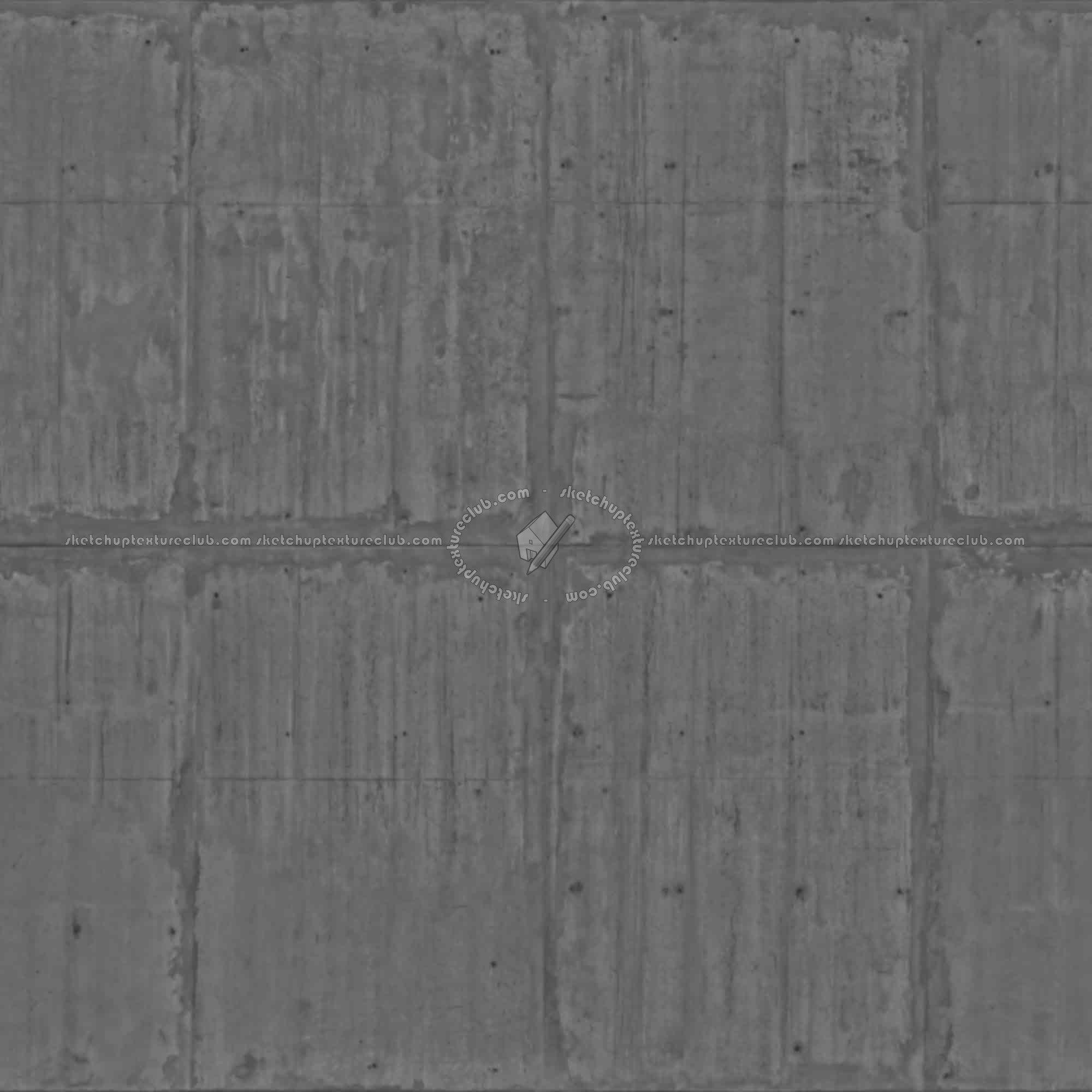 Textures   -   ARCHITECTURE   -   CONCRETE   -   Plates   -   Dirty  - Concrete dirt plates wall texture seamless 01722 - Displacement