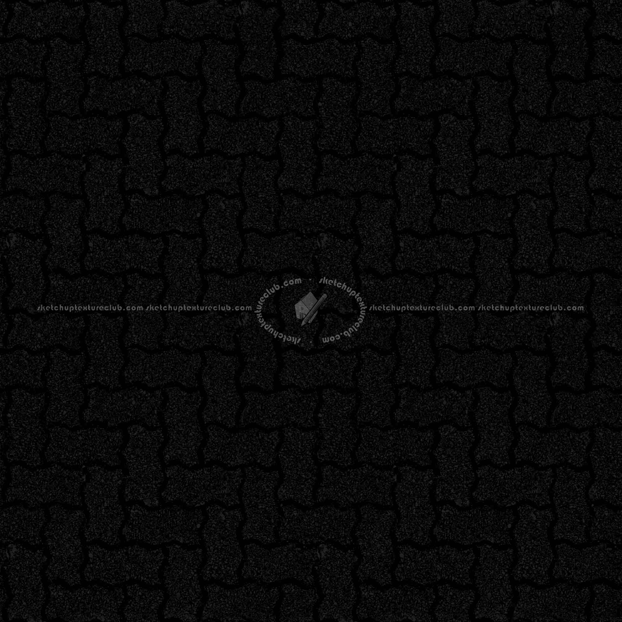 Textures   -   ARCHITECTURE   -   PAVING OUTDOOR   -   Concrete   -   Herringbone  - Concrete paving herringbone outdoor texture seamless 05801 - Specular