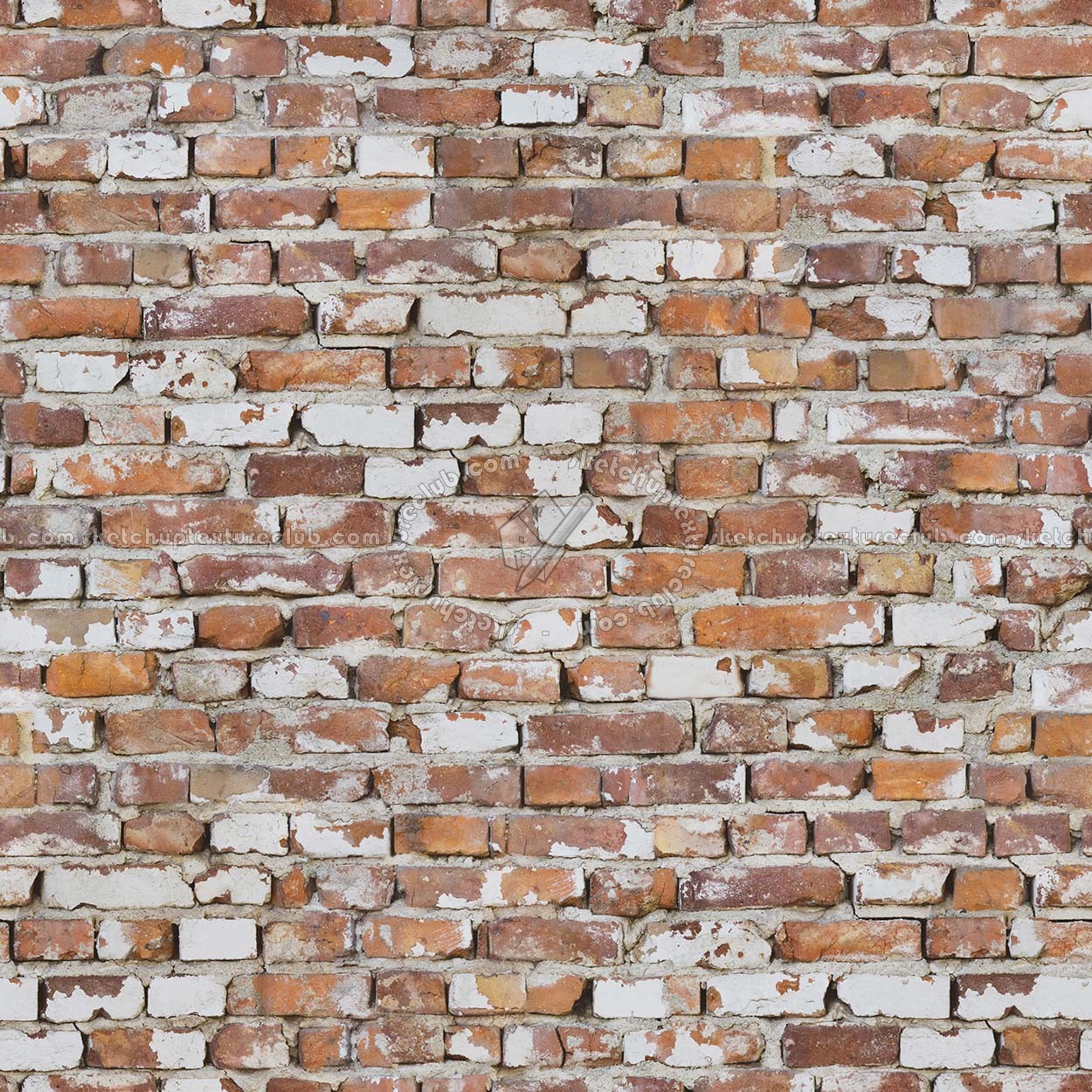 Textures   -   ARCHITECTURE   -   BRICKS   -   Damaged bricks  - Damaged bricks texture seamless 00113 (seamless)