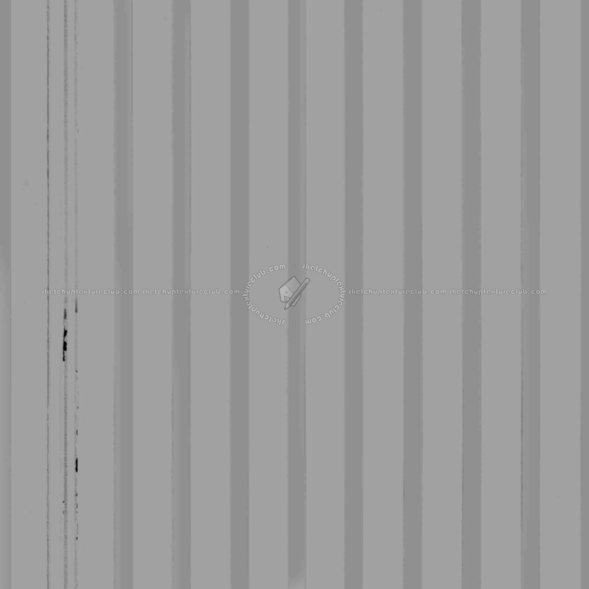 Textures   -   MATERIALS   -   METALS   -   Corrugated  - Painted corrugated metal texture seamless 09929 - Displacement