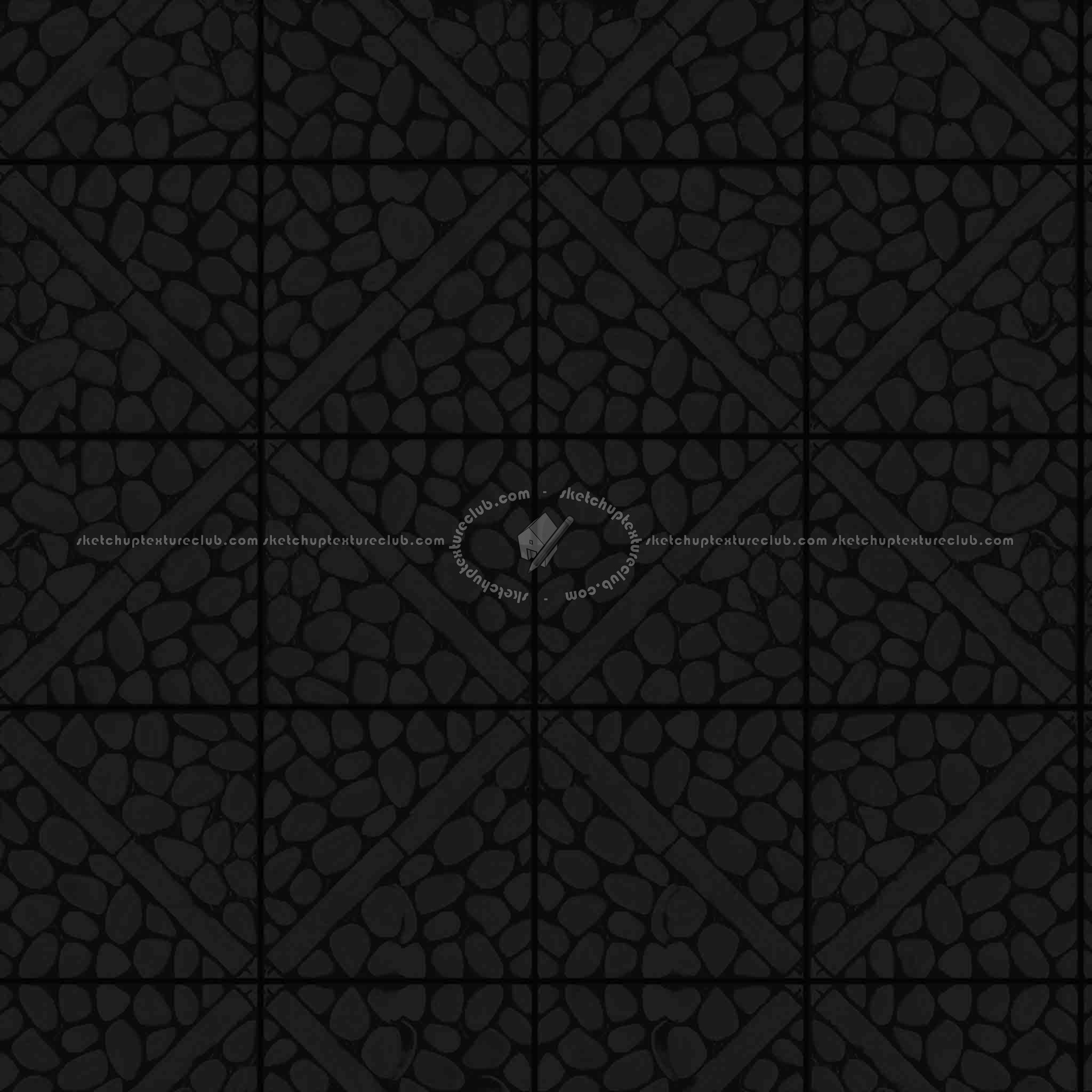 Textures   -   ARCHITECTURE   -   PAVING OUTDOOR   -   Pavers stone   -   Blocks mixed  - Pavers stone mixed size texture seamless 06099 - Specular