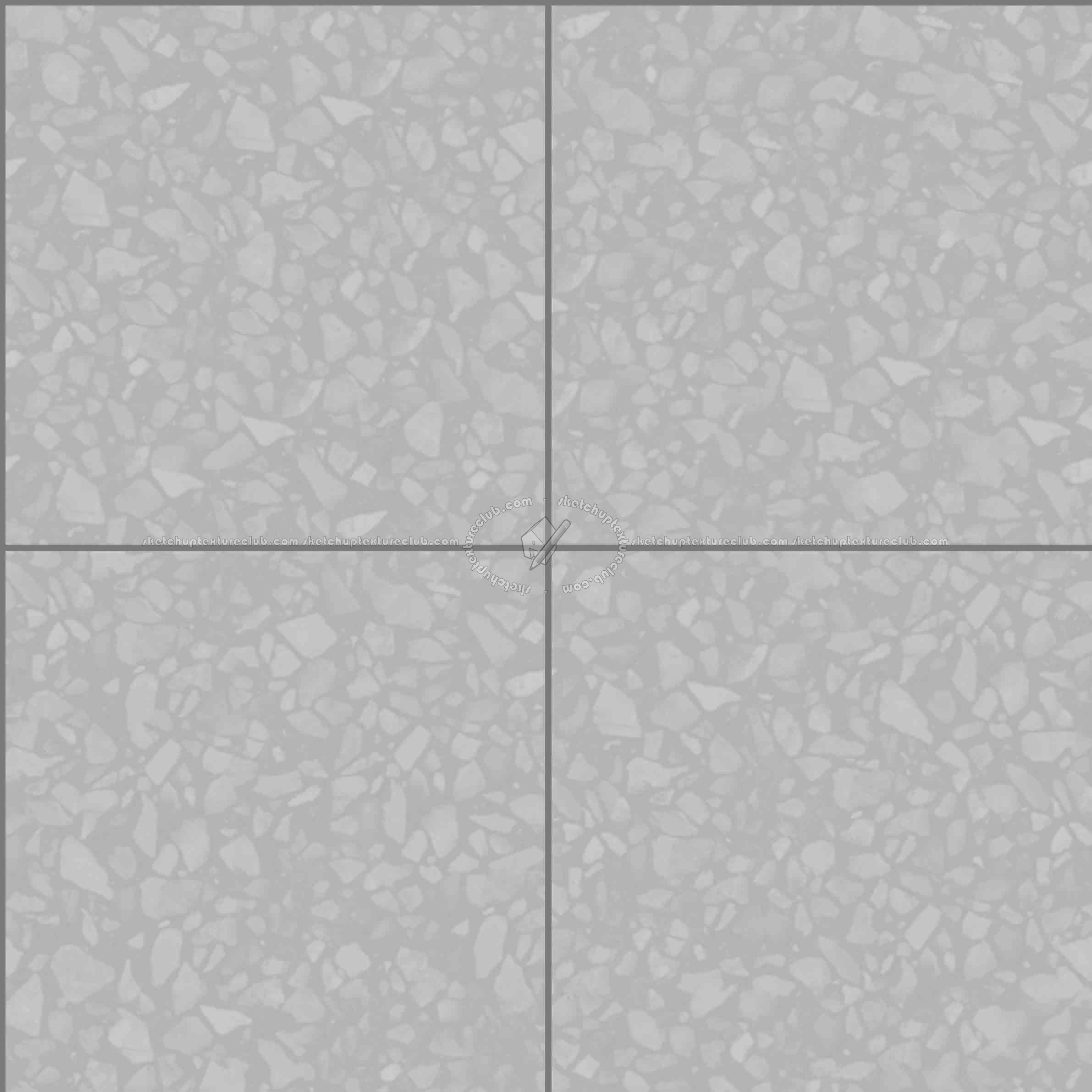 Textures   -   ARCHITECTURE   -   TILES INTERIOR   -   Terrazzo  - terrazzo floor tile PBR texture seamless 21495 - Displacement