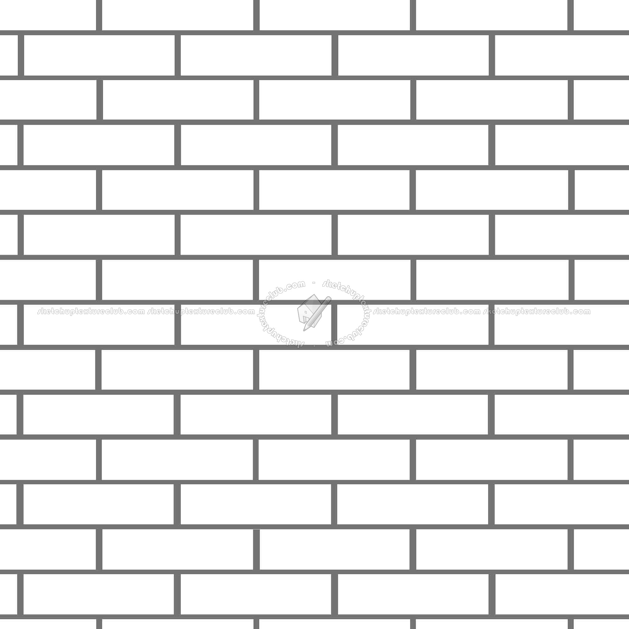 Textures   -   ARCHITECTURE   -   BRICKS   -   White Bricks  - White bricks texture seamless 00501 - Bump