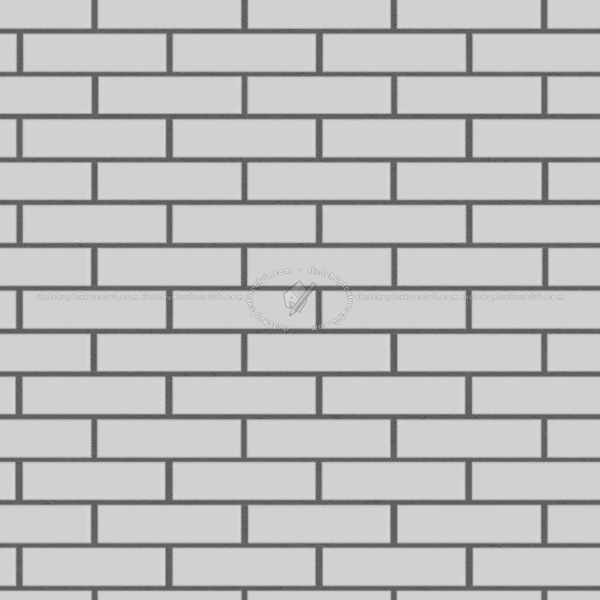 Textures   -   ARCHITECTURE   -   BRICKS   -   White Bricks  - White bricks texture seamless 00501 - Displacement
