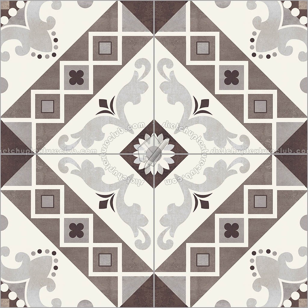 Textures - ARCHITECTURE - TILES INTERIOR - Cement - Encaustic - Cement - cementine tiles Pbr texture seamless 22113 (seamless)