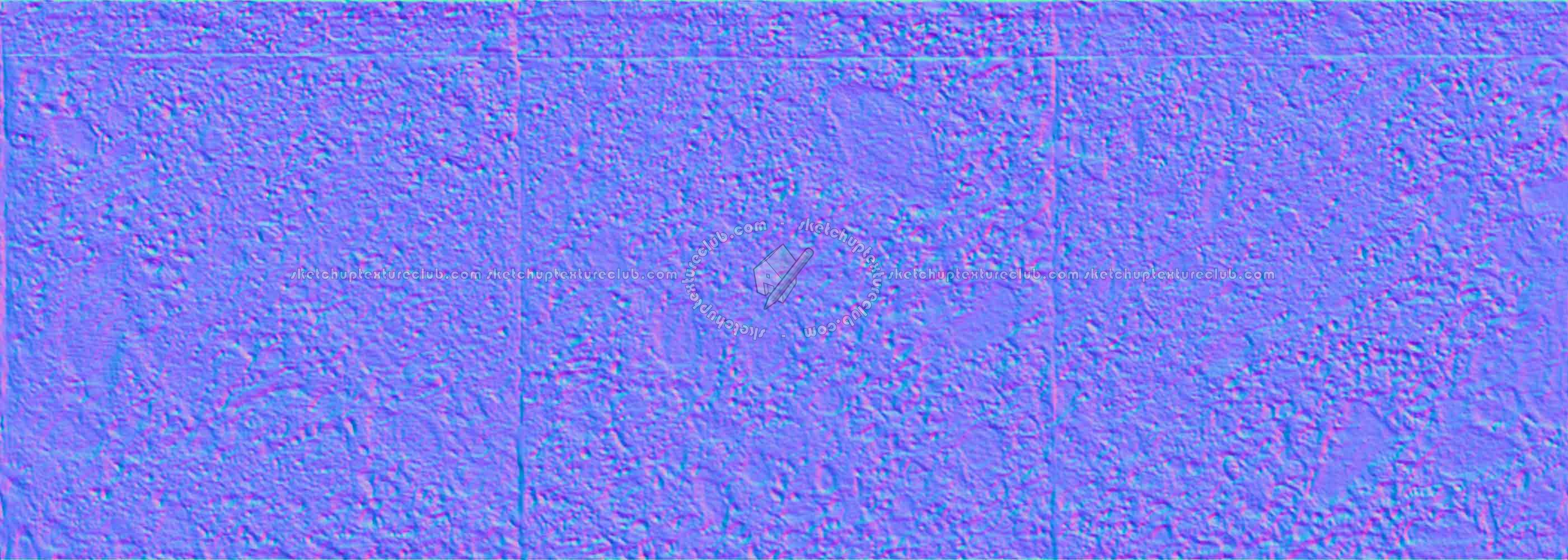 Textures   -   ARCHITECTURE   -   CONCRETE   -   Plates   -   Dirty  - Concrete and stone wall cladding plates texture seamless 19262 - Normal