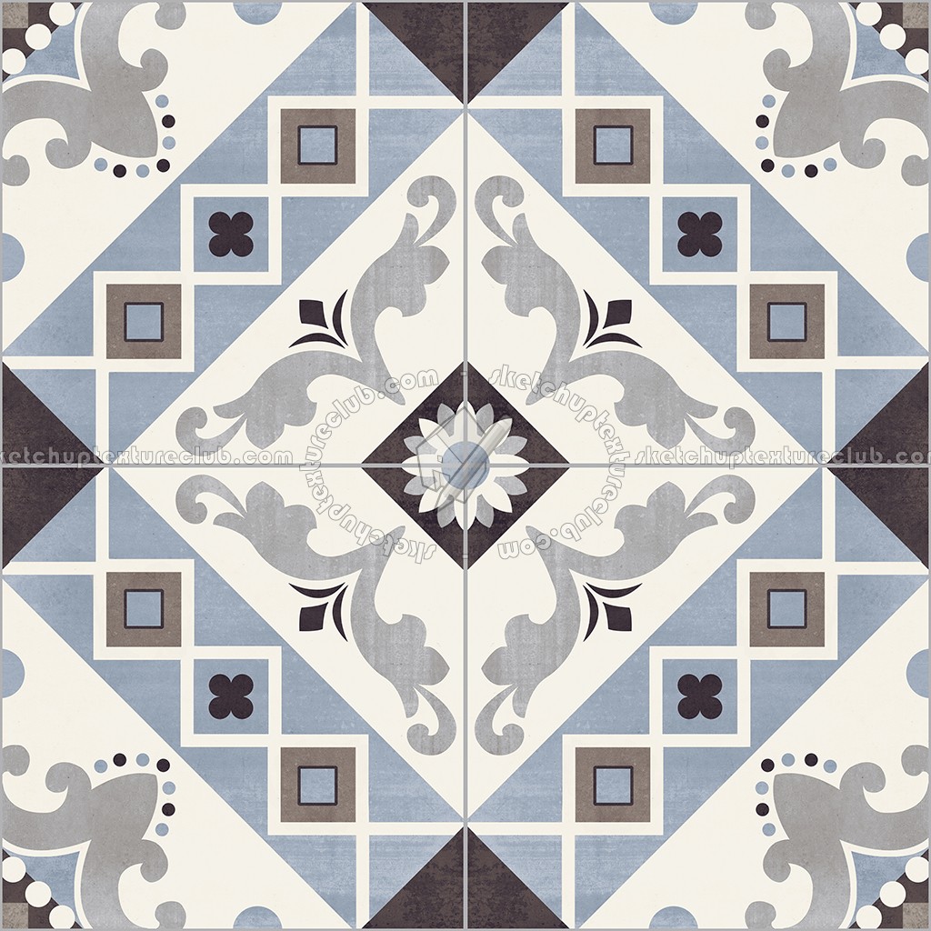 Textures   -   ARCHITECTURE   -   TILES INTERIOR   -   Cement - Encaustic   -   Cement  - cementine tiles Pbr texture seamless 22114 (seamless)