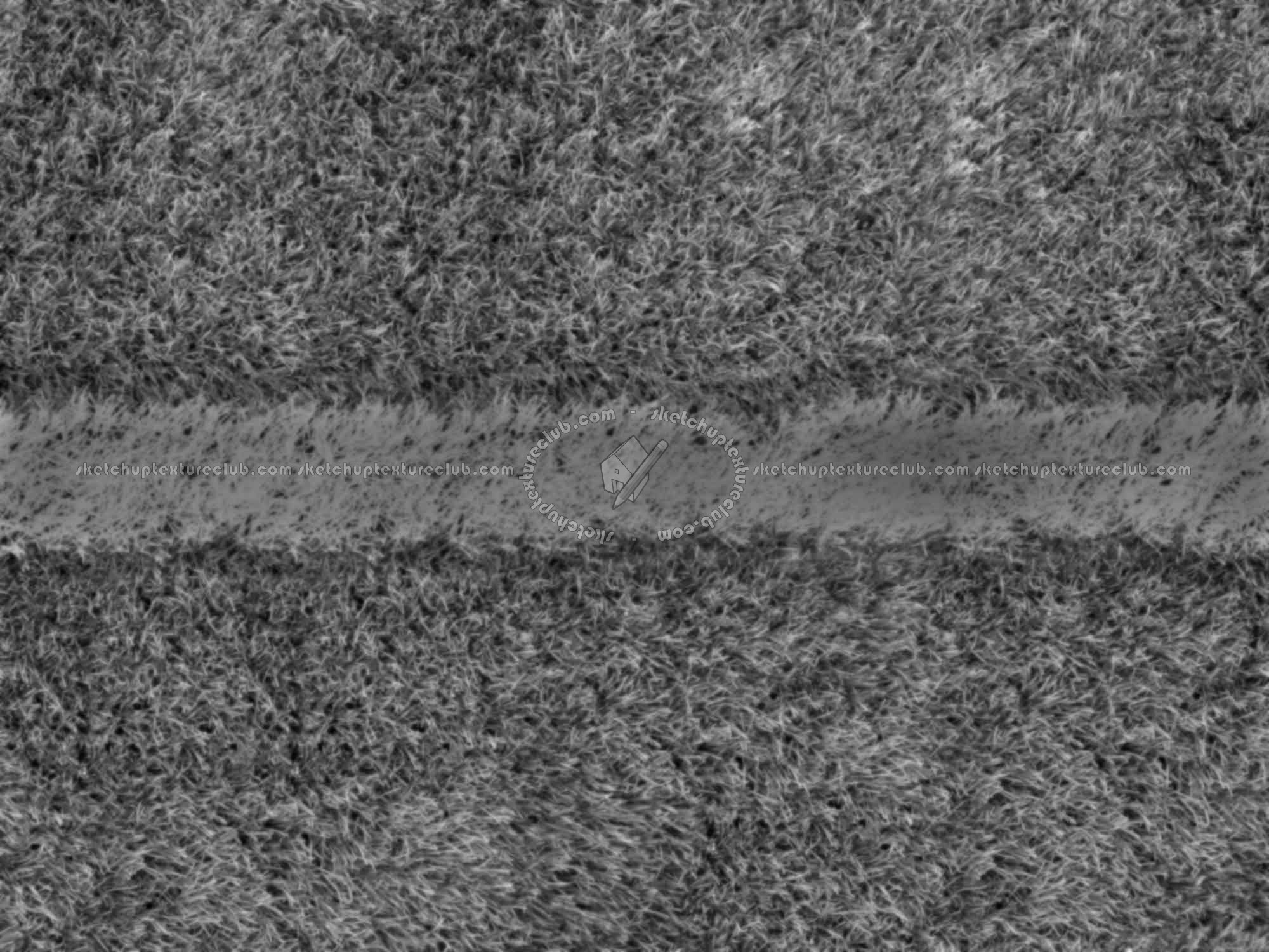 Textures - NATURE ELEMENTS - VEGETATION - Green grass - Green synthetic grass sports field with white line texture seamless 18710 - Displacement