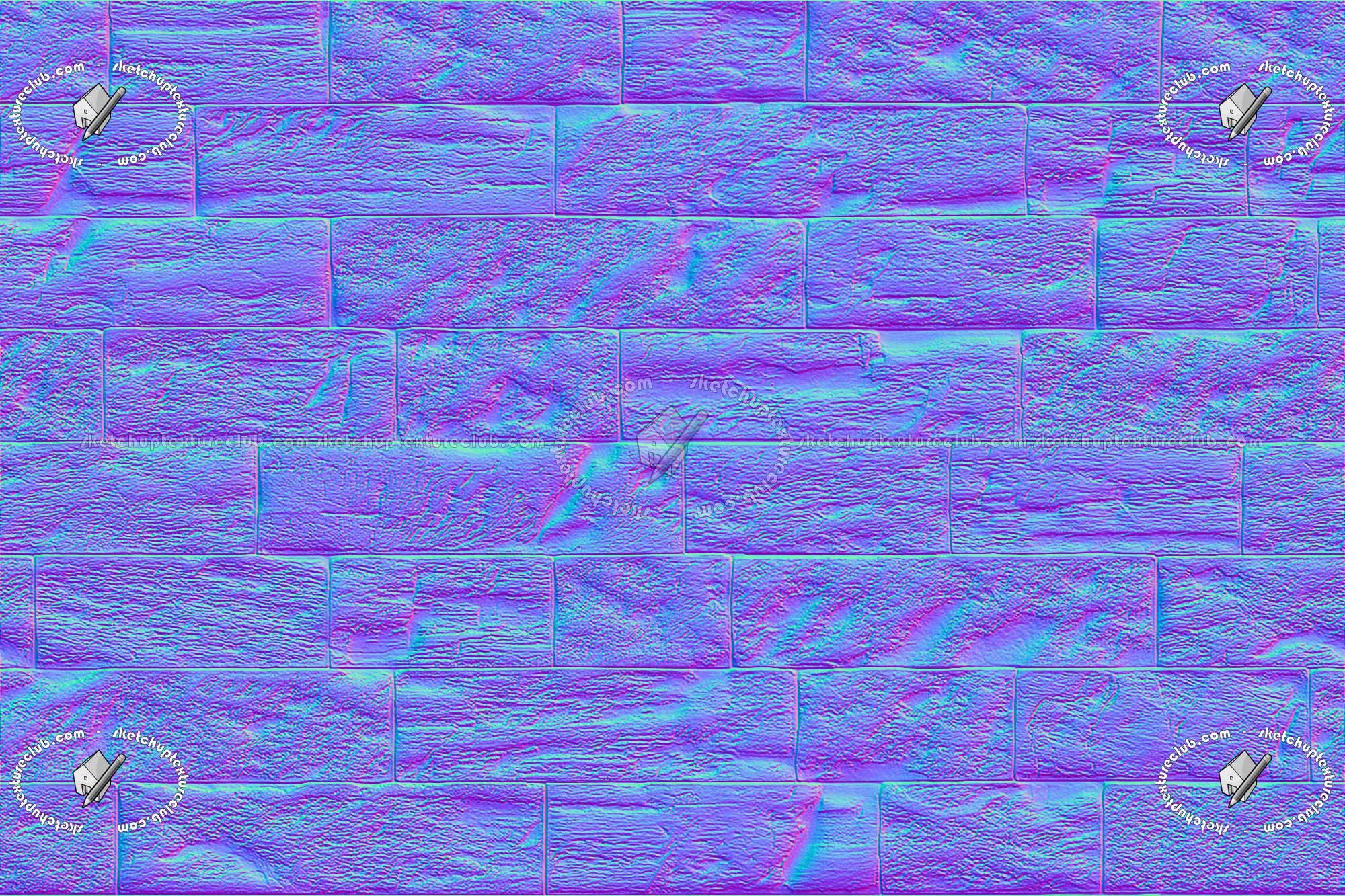 Textures   -   ARCHITECTURE   -   STONES WALLS   -   Claddings stone   -   Interior  - Internal wall cladding stone texture seamless 21187 - Normal